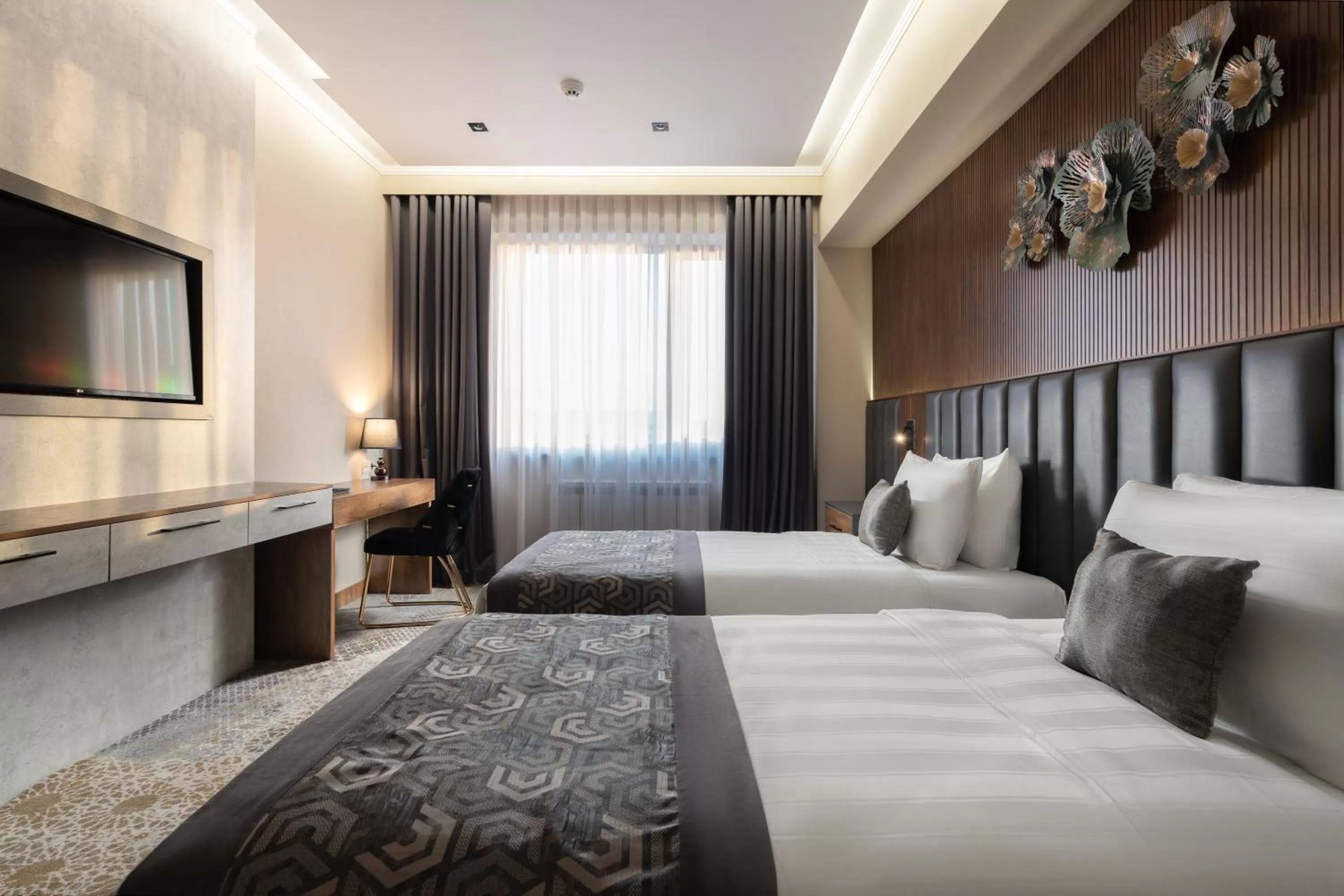 Bed in Shamsan Airport Hotel