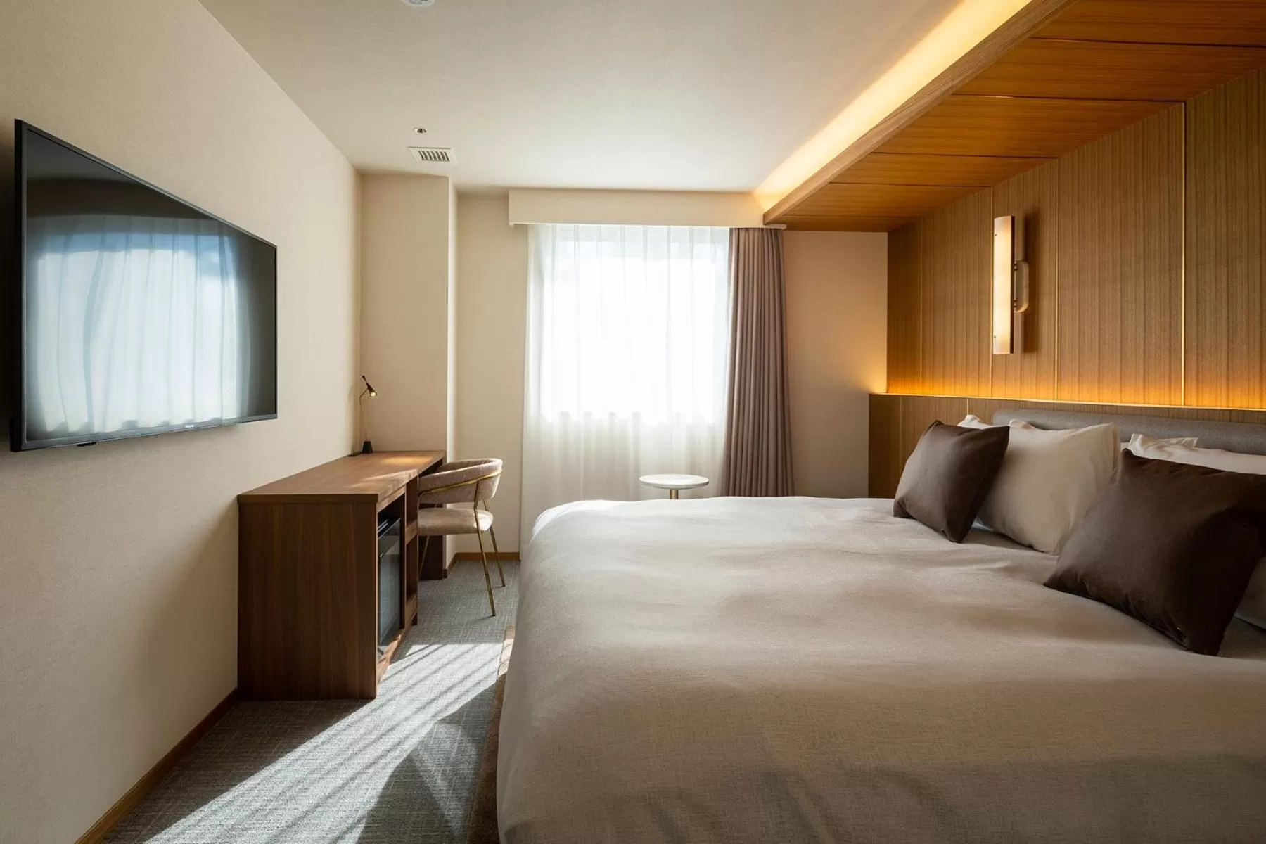 Photo of the whole room, Bed in The OneFive Terrace Fukuoka