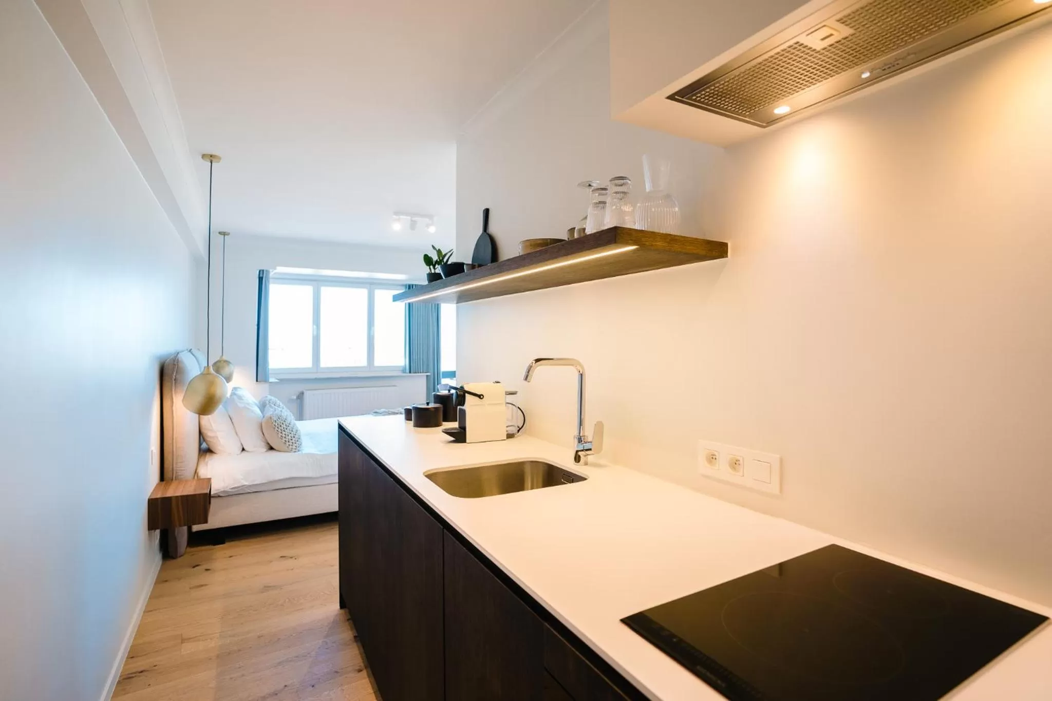 Kitchen or kitchenette, Kitchen/Kitchenette in Hotel du Bassin