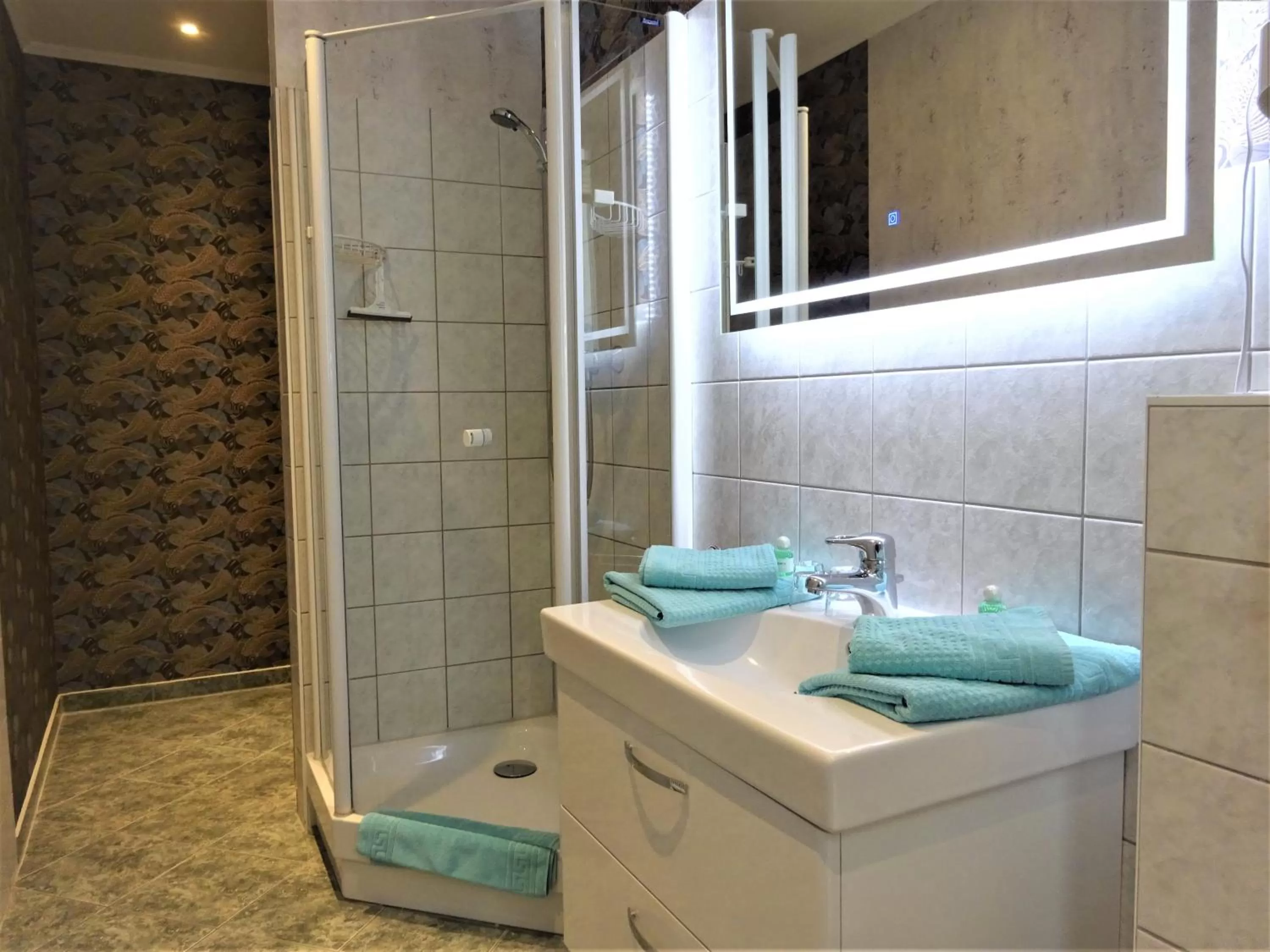 Bathroom in Pension Zur Fährbrücke