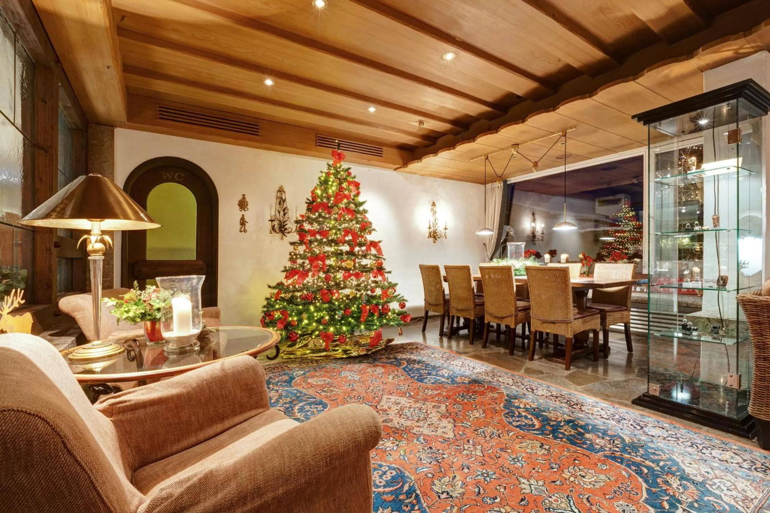 Lobby or reception in Obermühle 4*S Boutique Resort