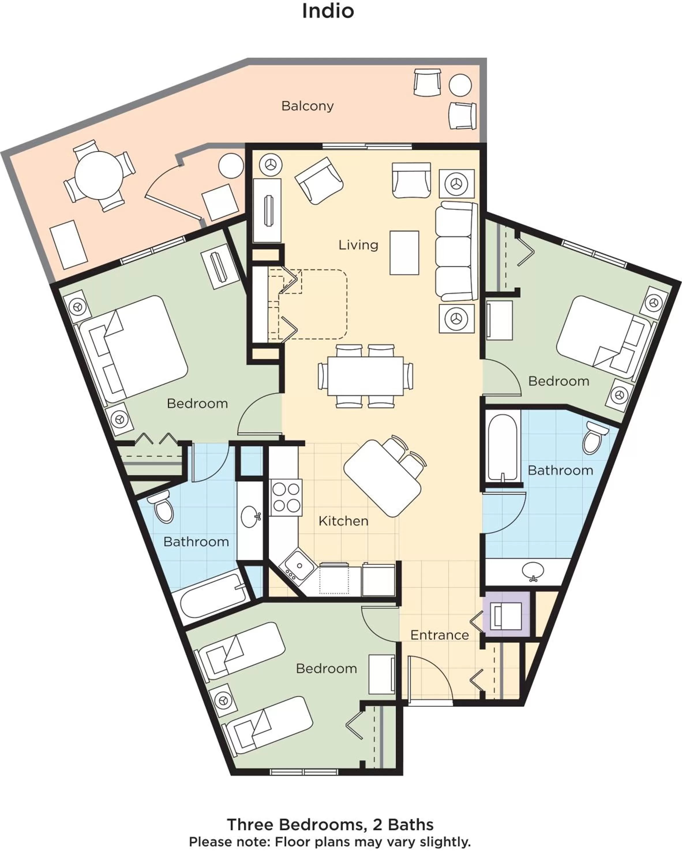 Floor plan in WorldMark Indio