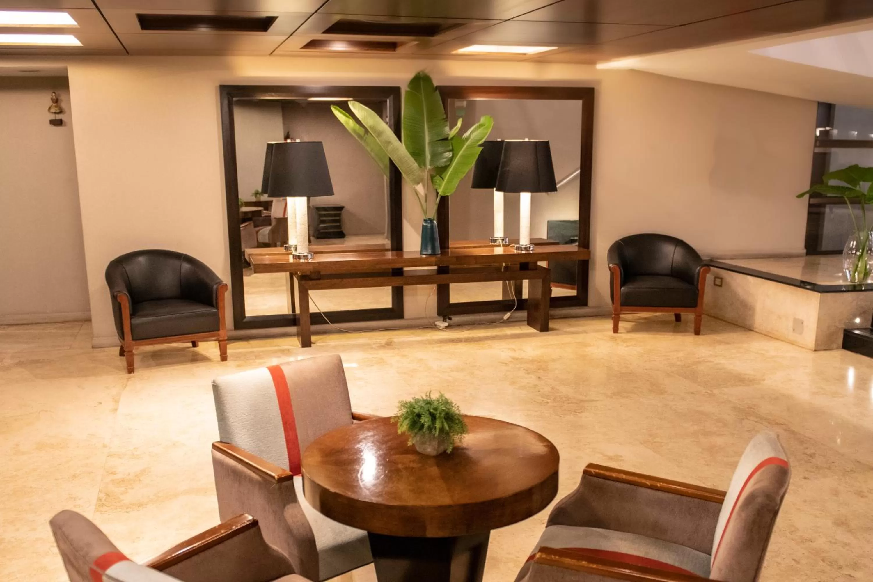 Seating area in Grand King Hotel