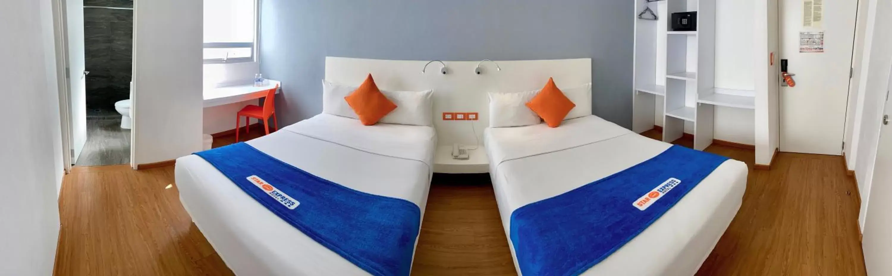 Double Room with Two Double Beds in Hotel Star Express Puebla - Central CAPU Double Room with Two Double Beds in Hotel Star Express Puebla - Central CAPU