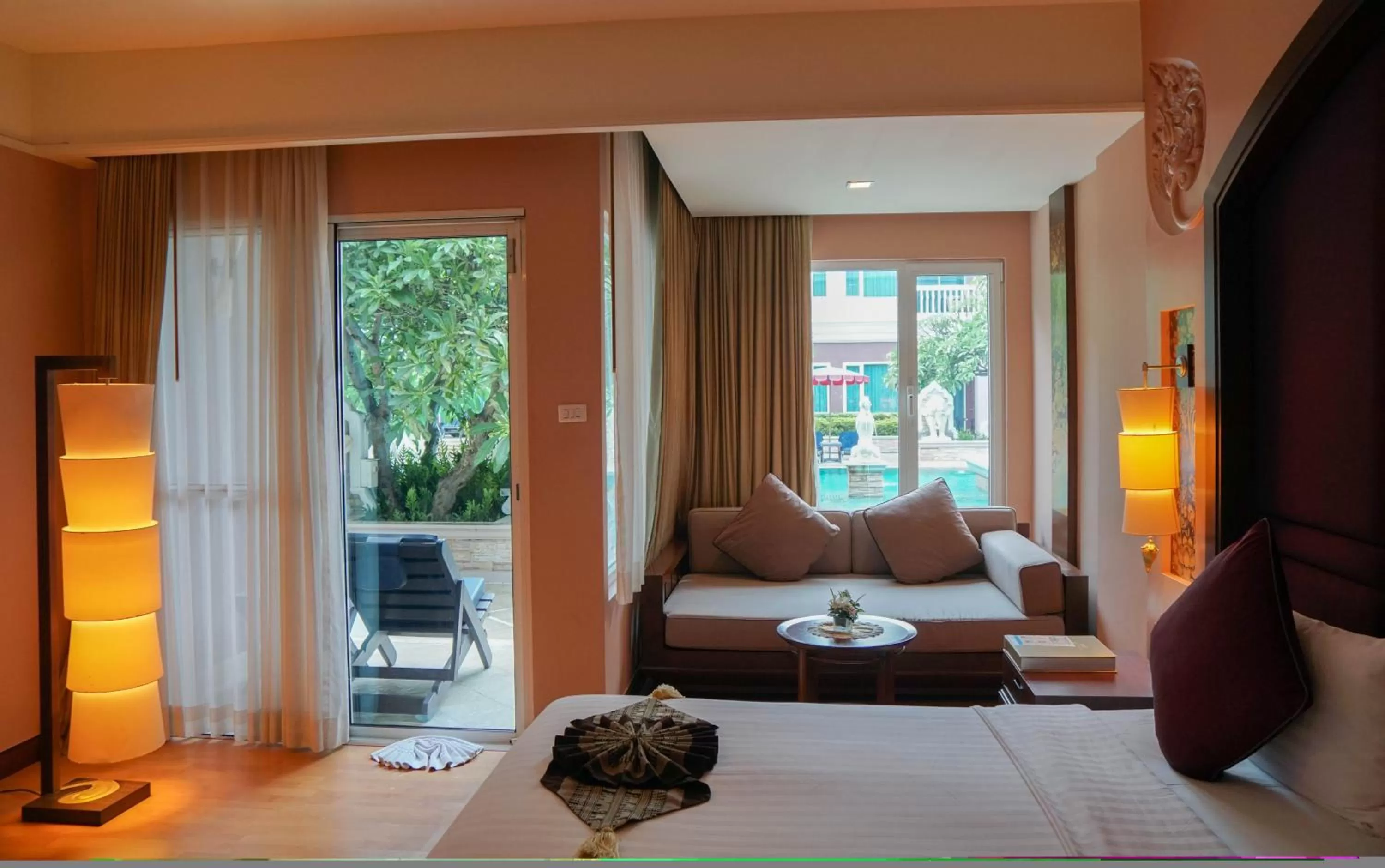 Bed in Grand Pacific Sovereign Resort & Spa