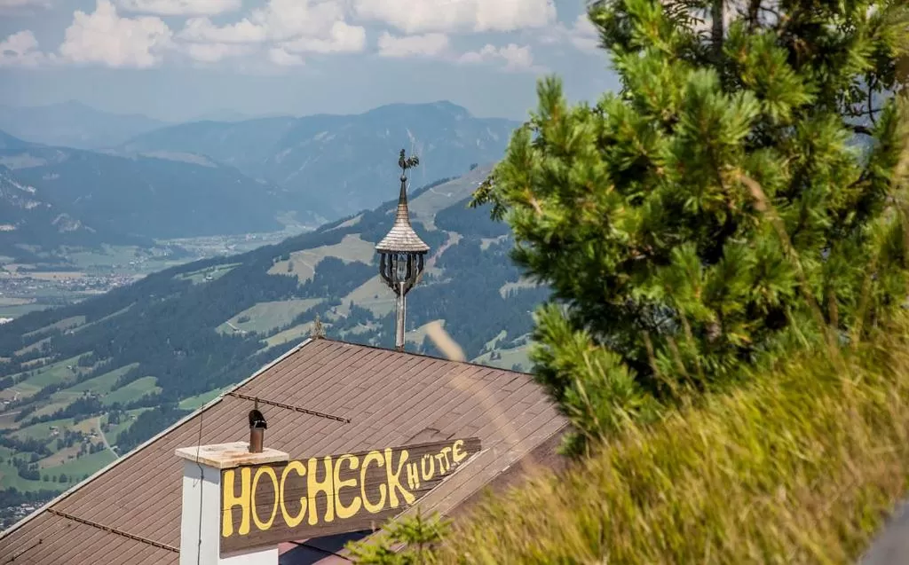Hocheckhuette On Top of the Kitzbuehel Hahnenkamm Mountain