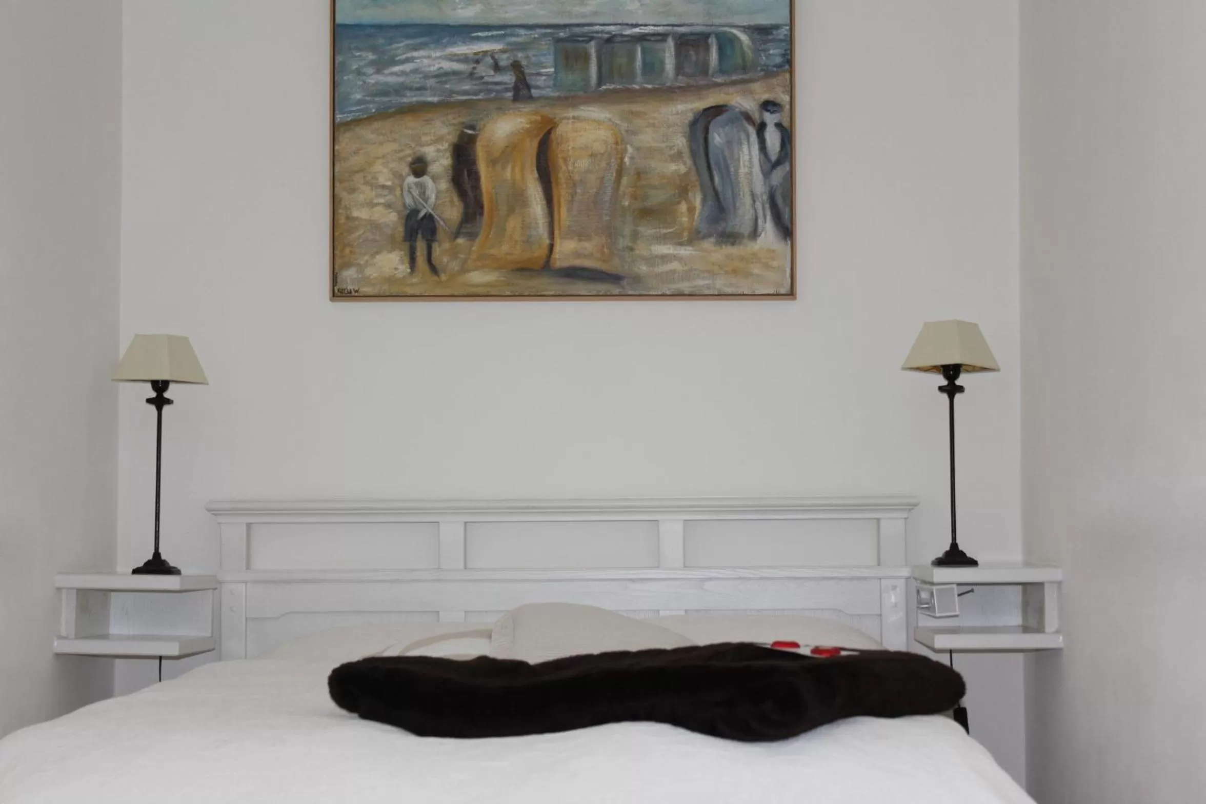 Decorative detail, Bed in Hotel Seemöwe