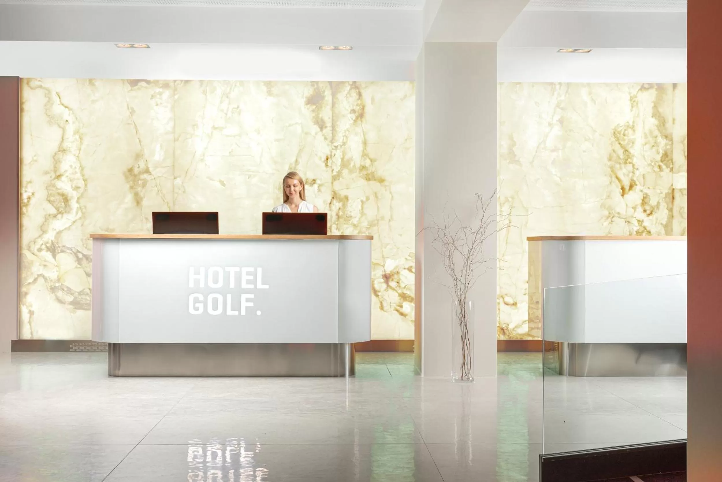 Lobby or reception in Hotel Golf Prague