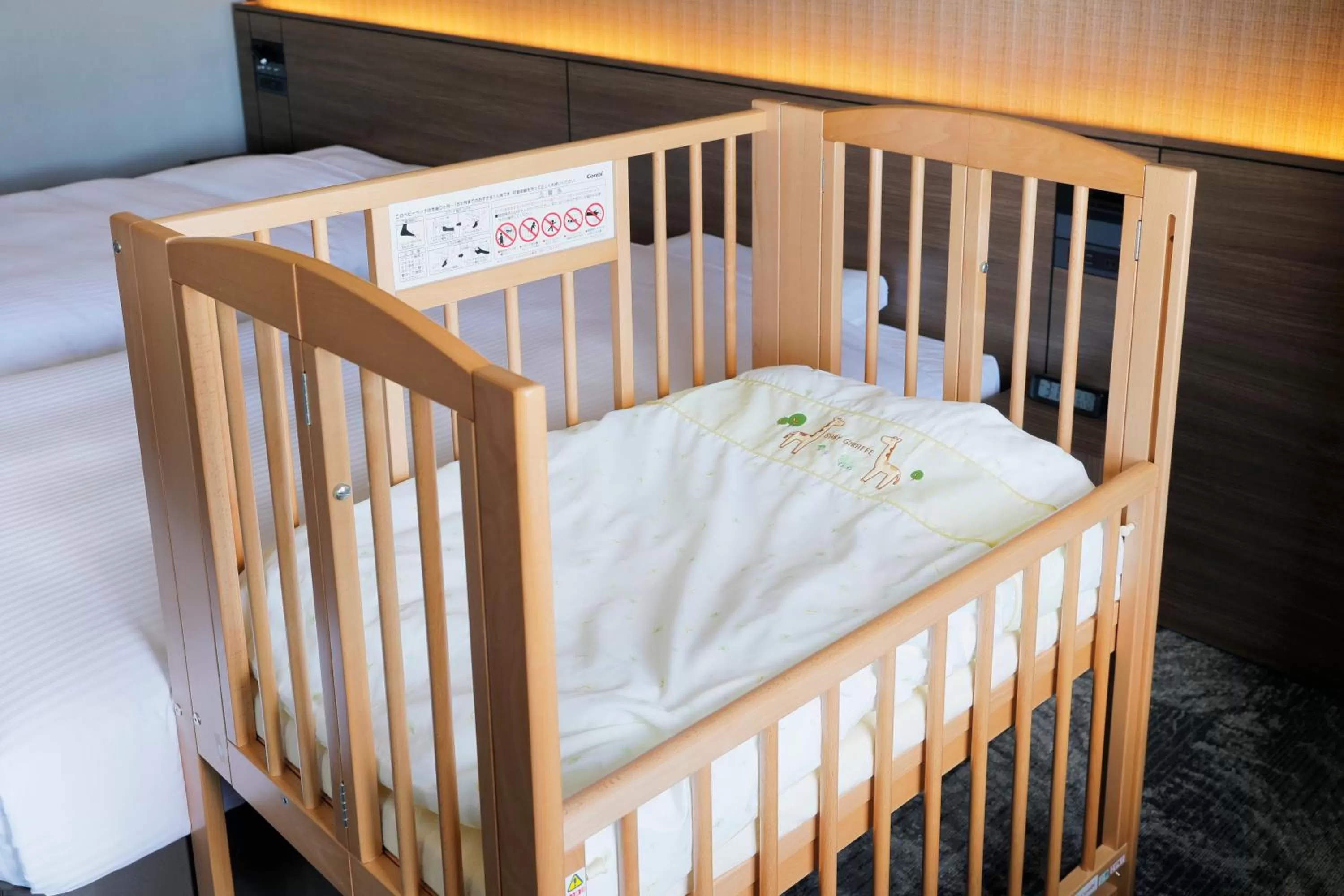 young children, Bed in JR Inn Hakodate