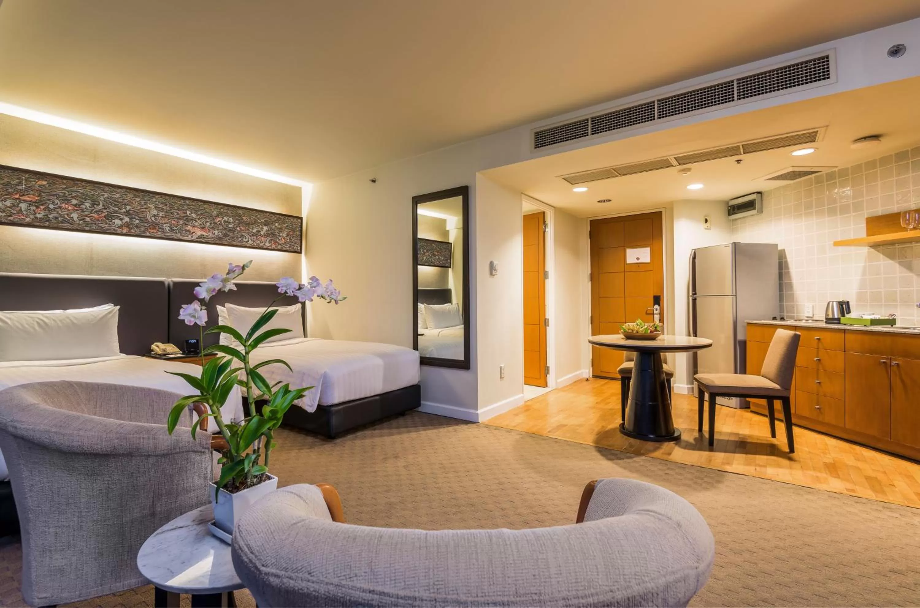 Bed in Chatrium Sathon Bangkok