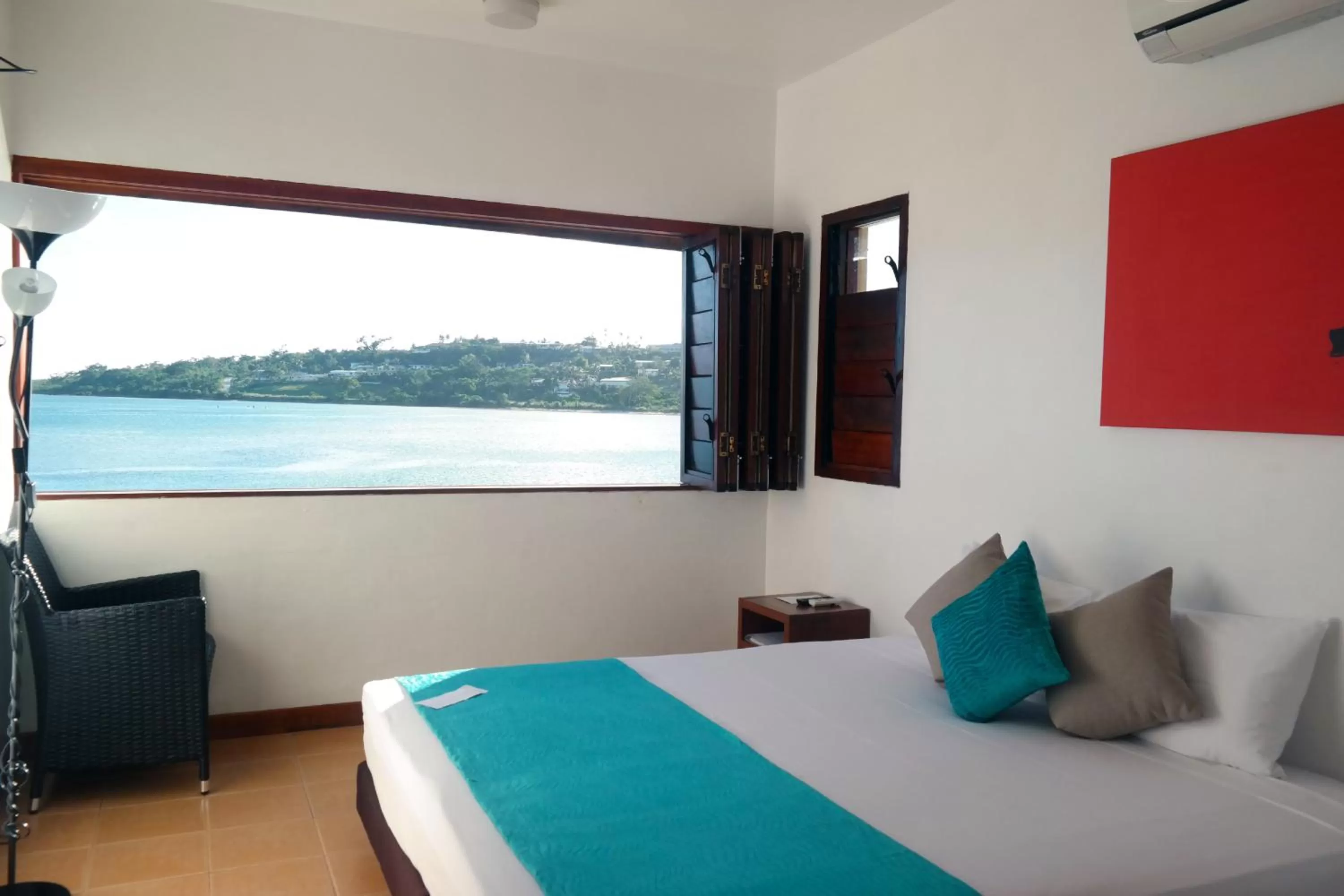 Bedroom in Moorings Hotel