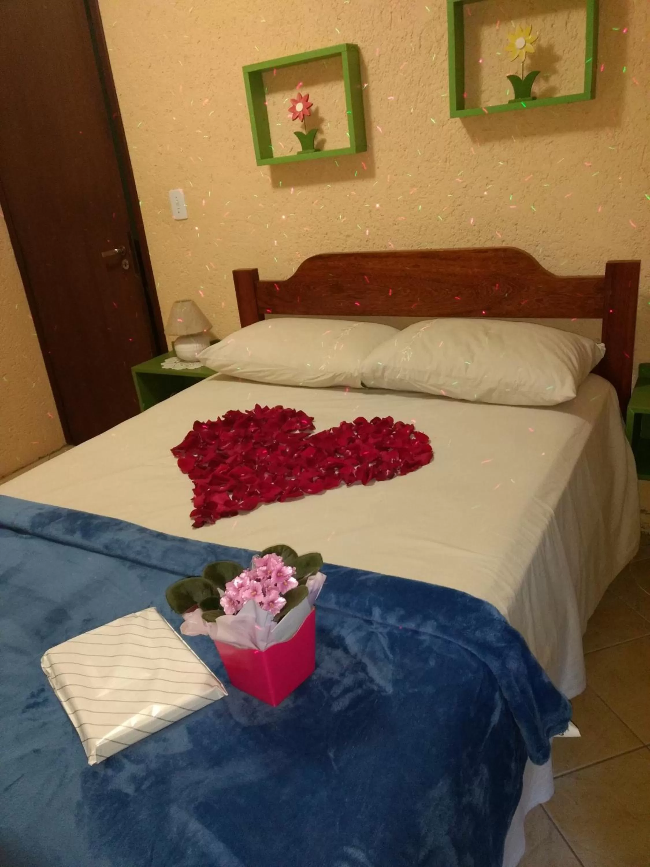 Bed in Pousada Santa Genoveva campeche