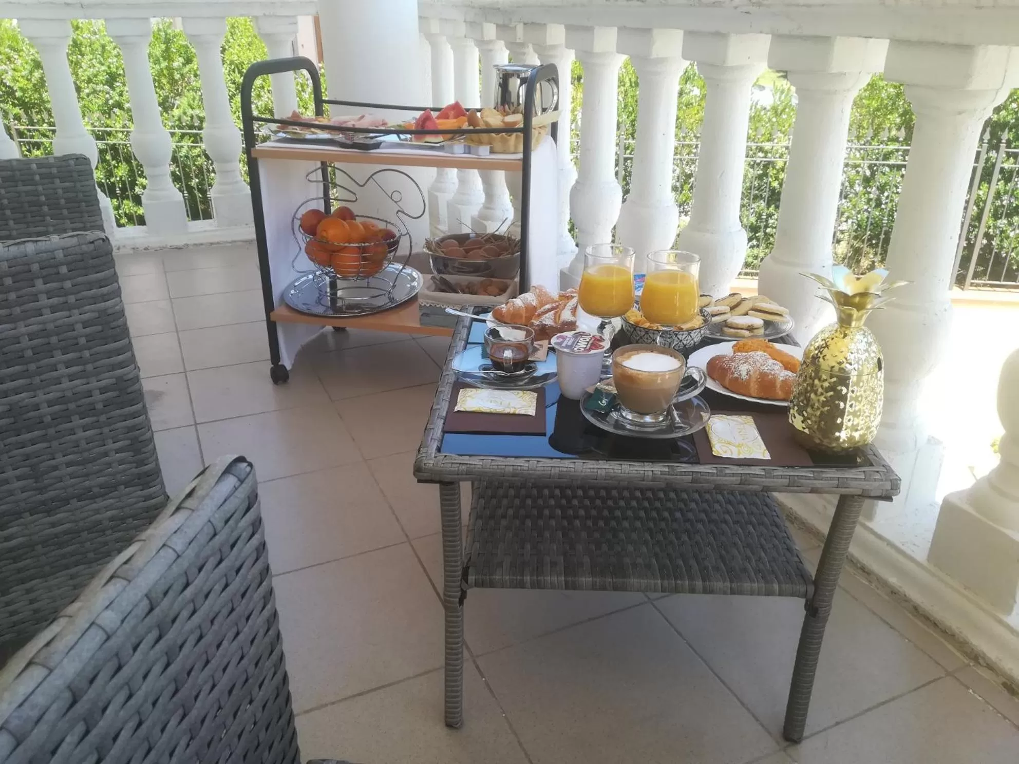 Patio in Hotel Palladium