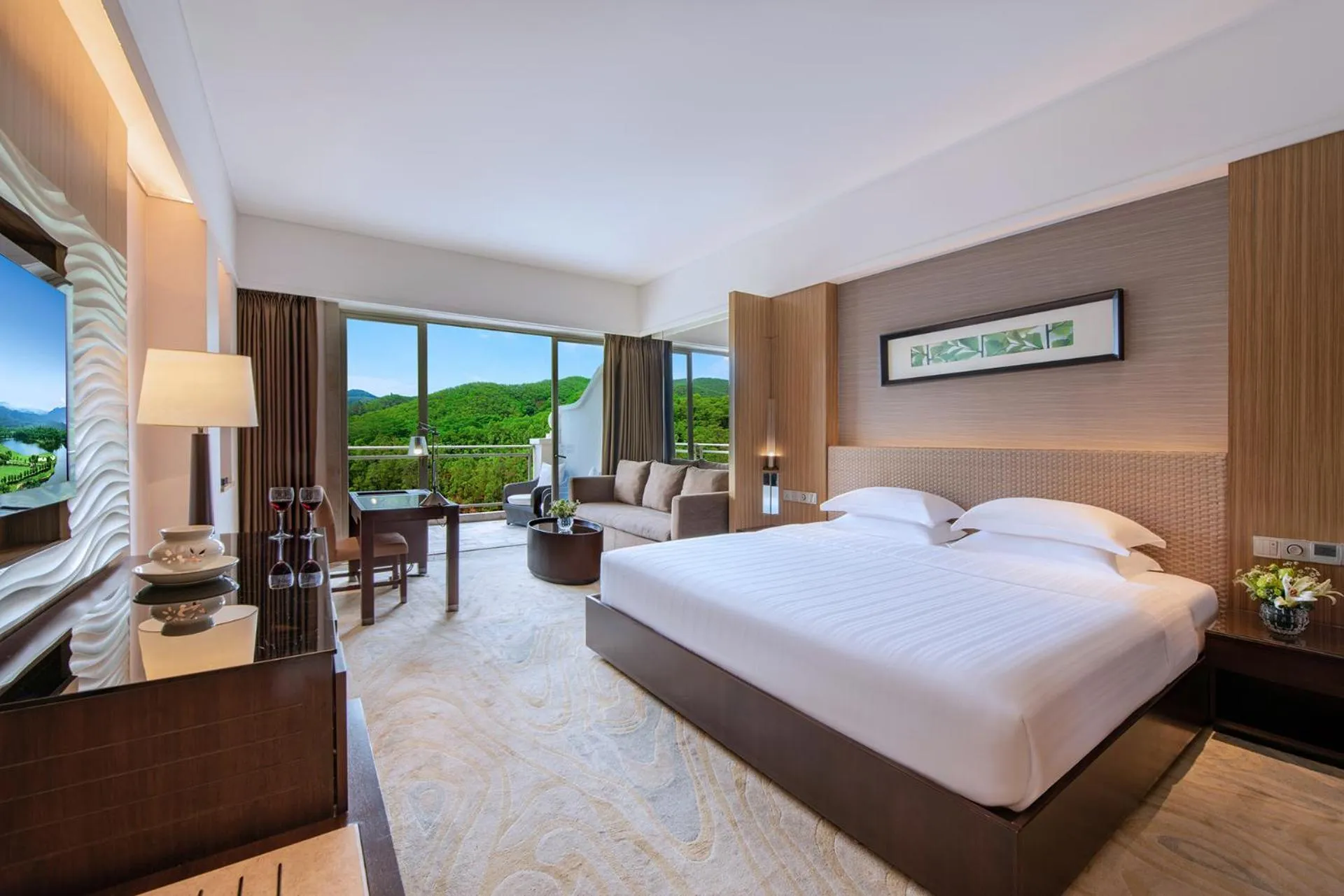 Bed in Mission Hills Hotel Resorts Dongguan