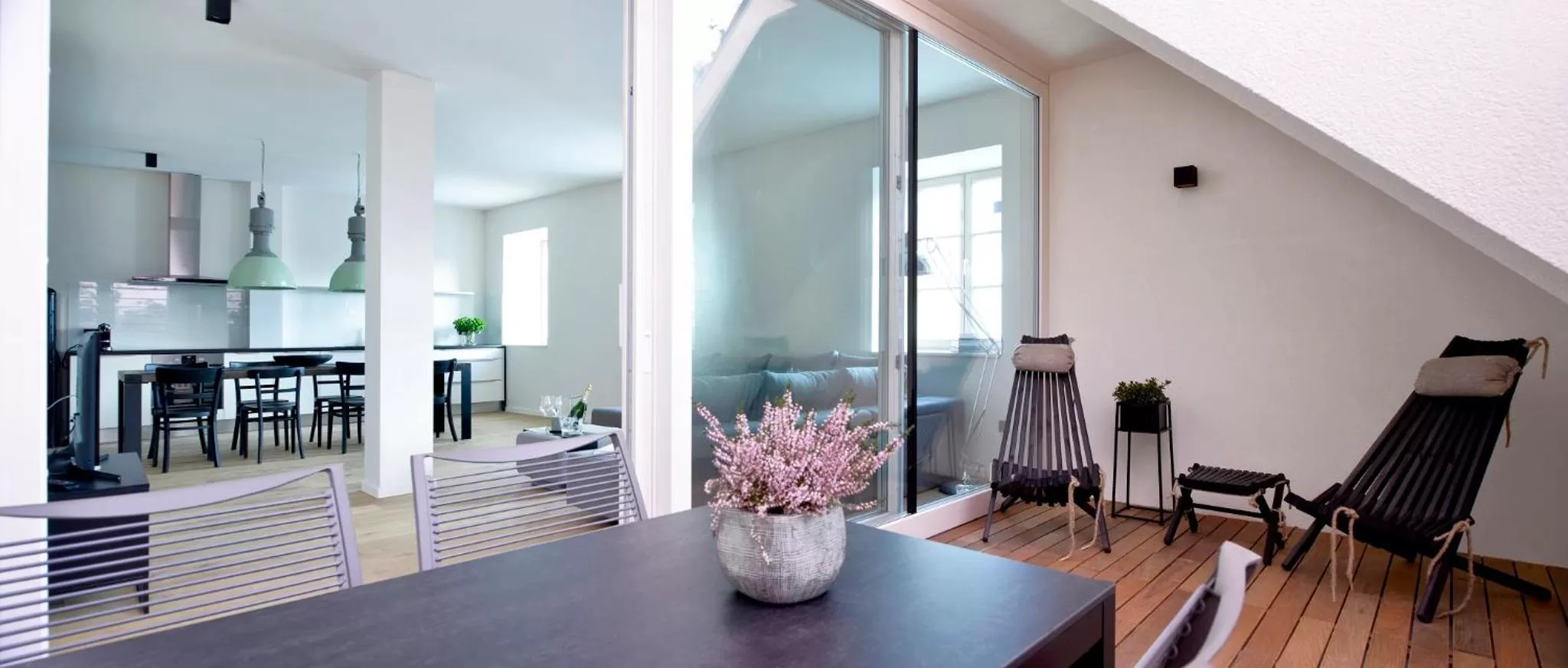 Balcony/Terrace in Hotel Maribor, City apartments