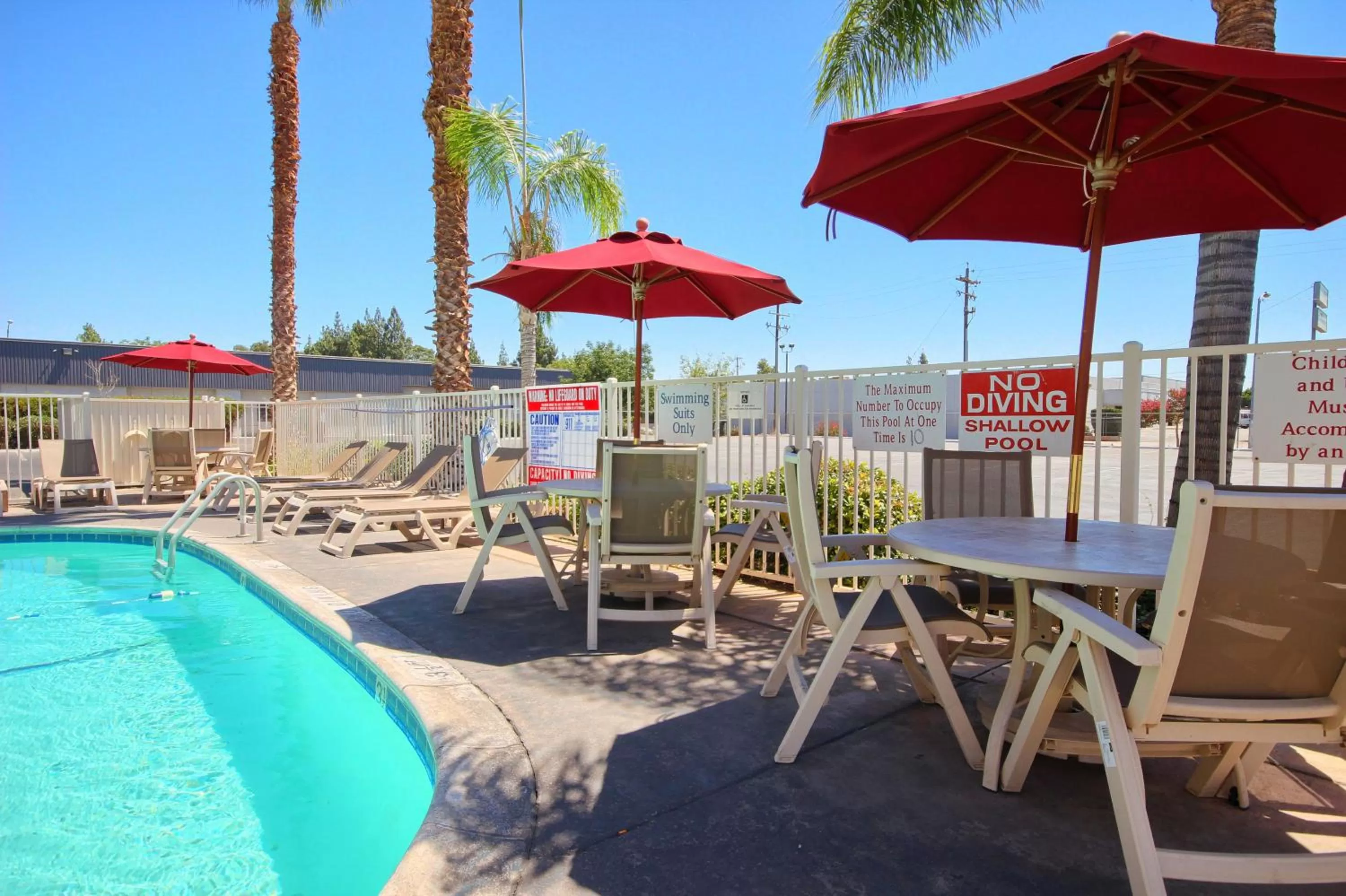 Patio in Motel 6-Fresno, CA - Blackstone South