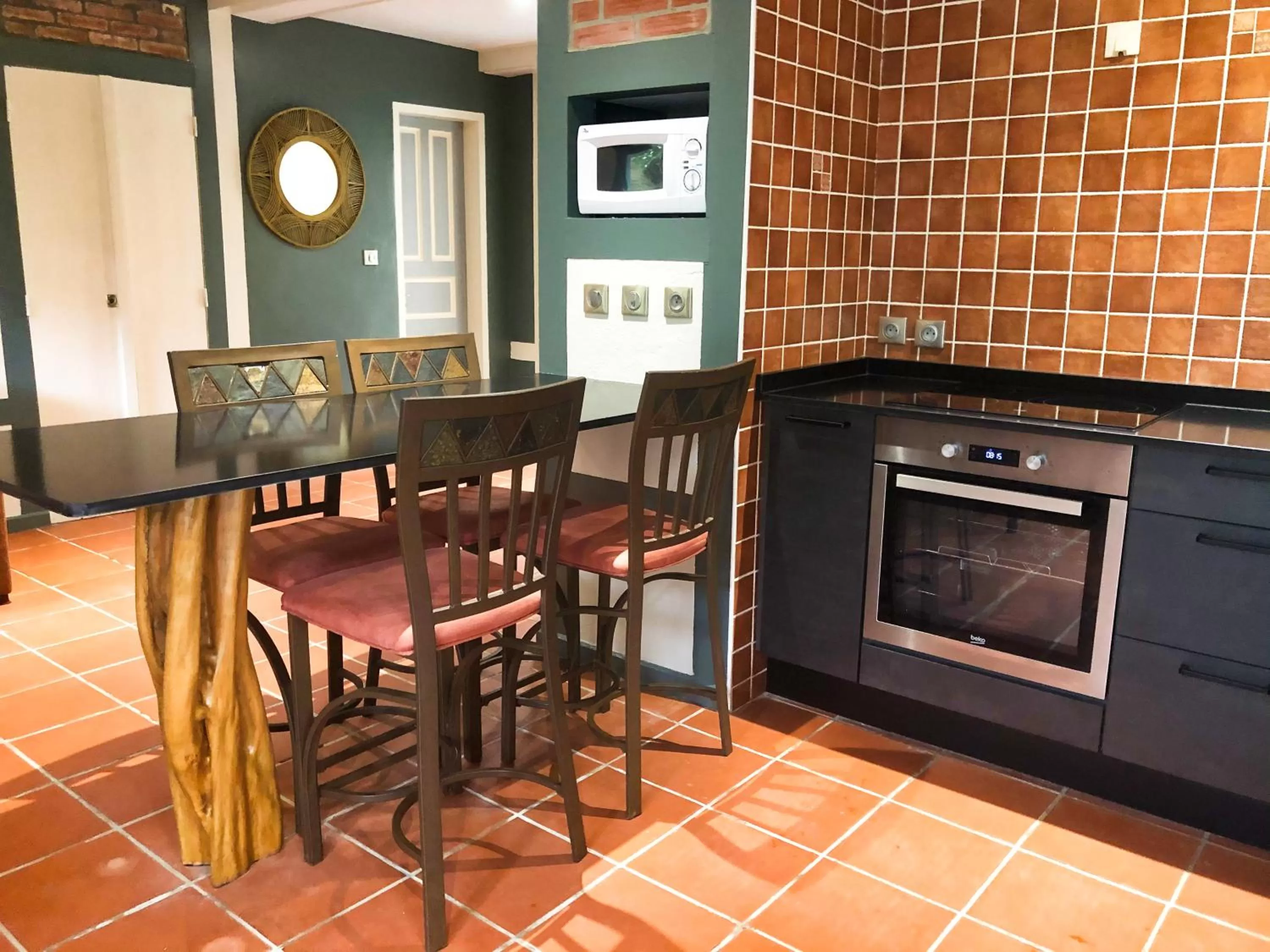 Kitchen or kitchenette in Eclipse Belle Etoile Appart'hôtel