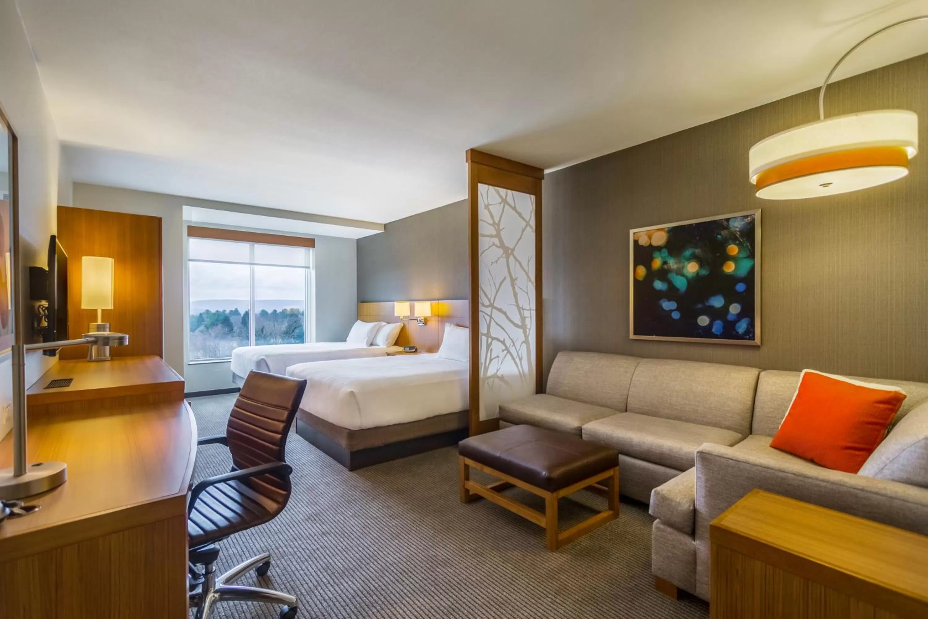 Queen Room with Two Queen Beds with Sofa Bed and Tub - Disability Access in Hyatt Place Blacksburg/University