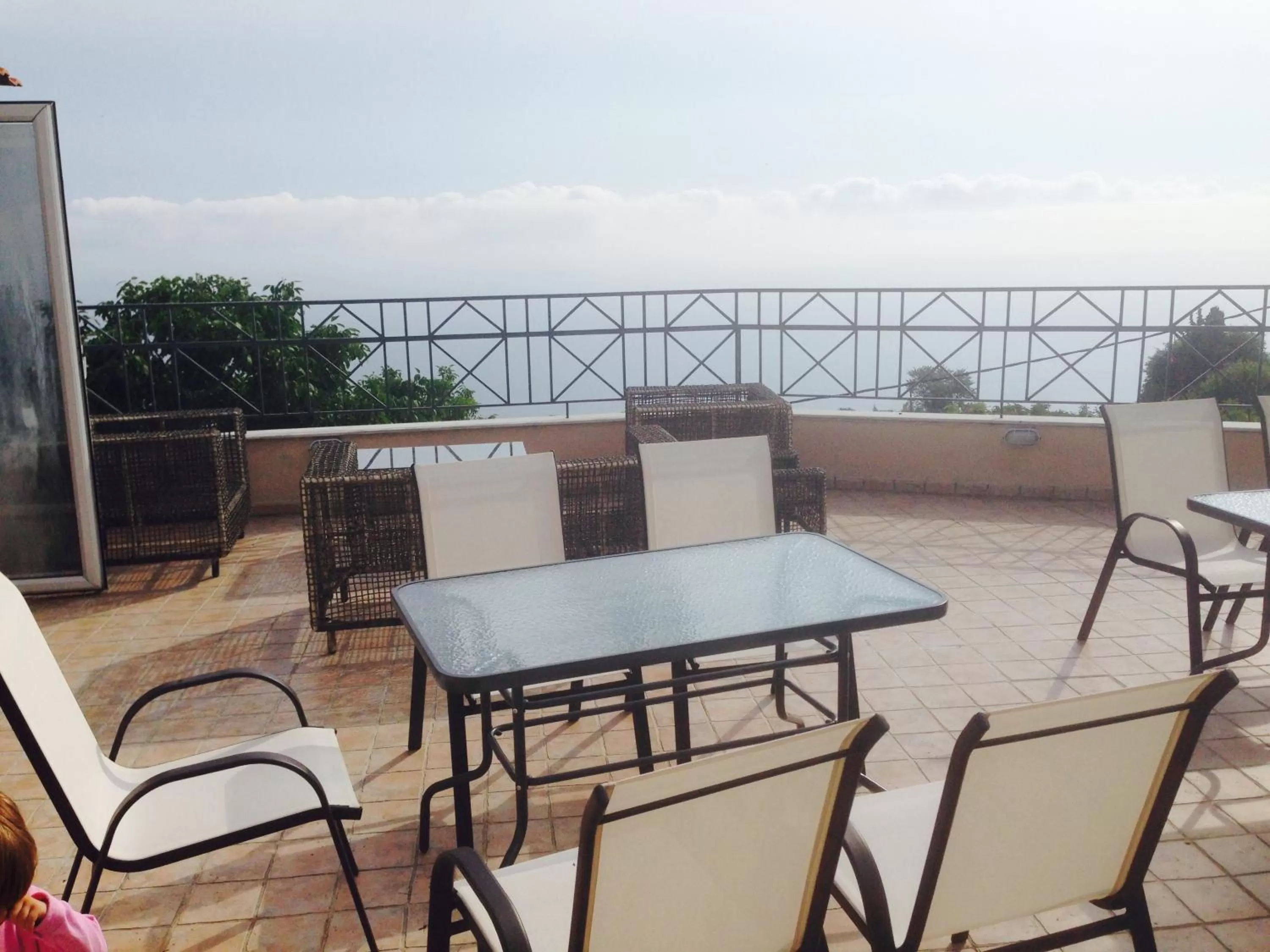 Patio in Hotel Christina - Happy Days