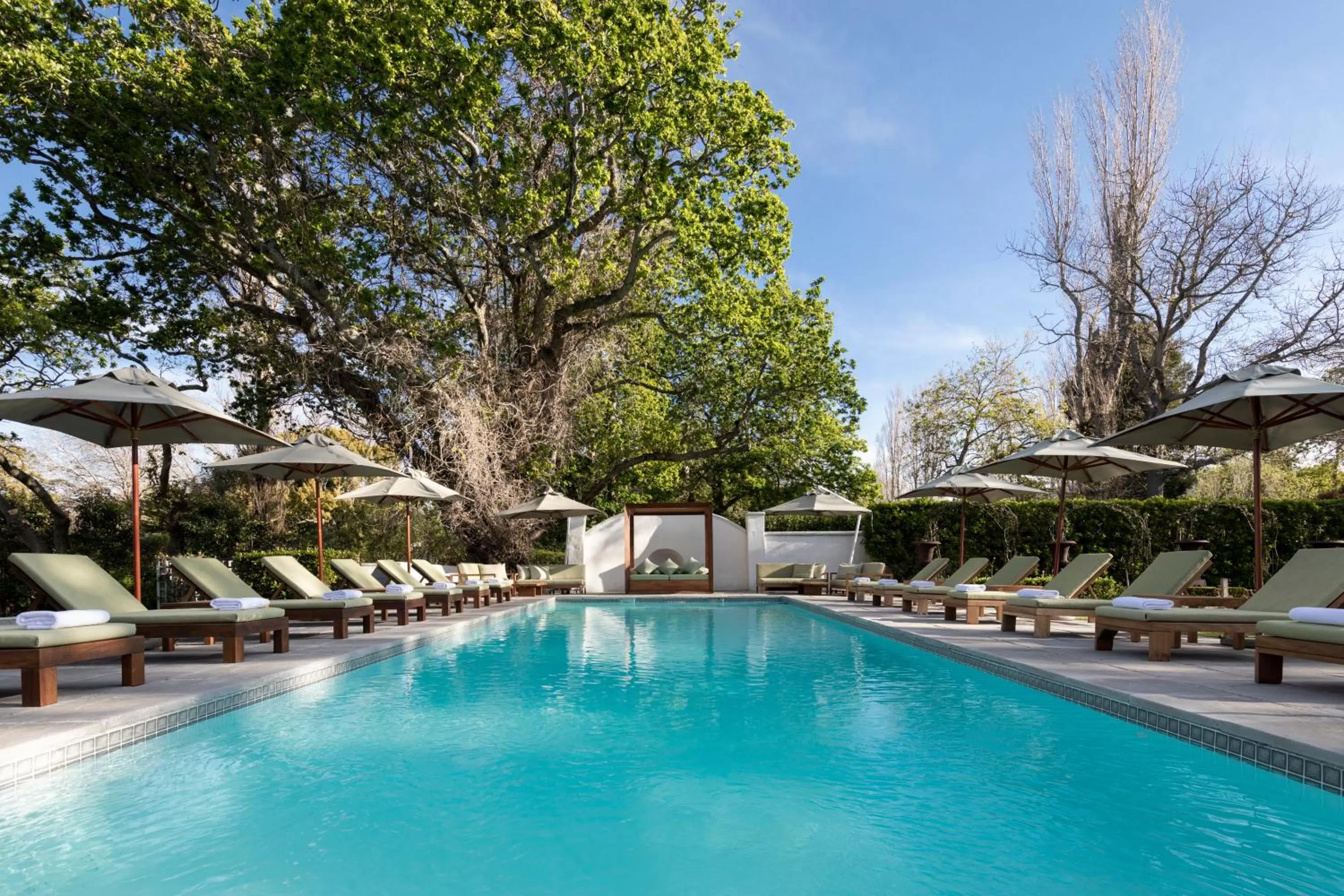 Pool view in The Alphen Boutique Hotel & Spa