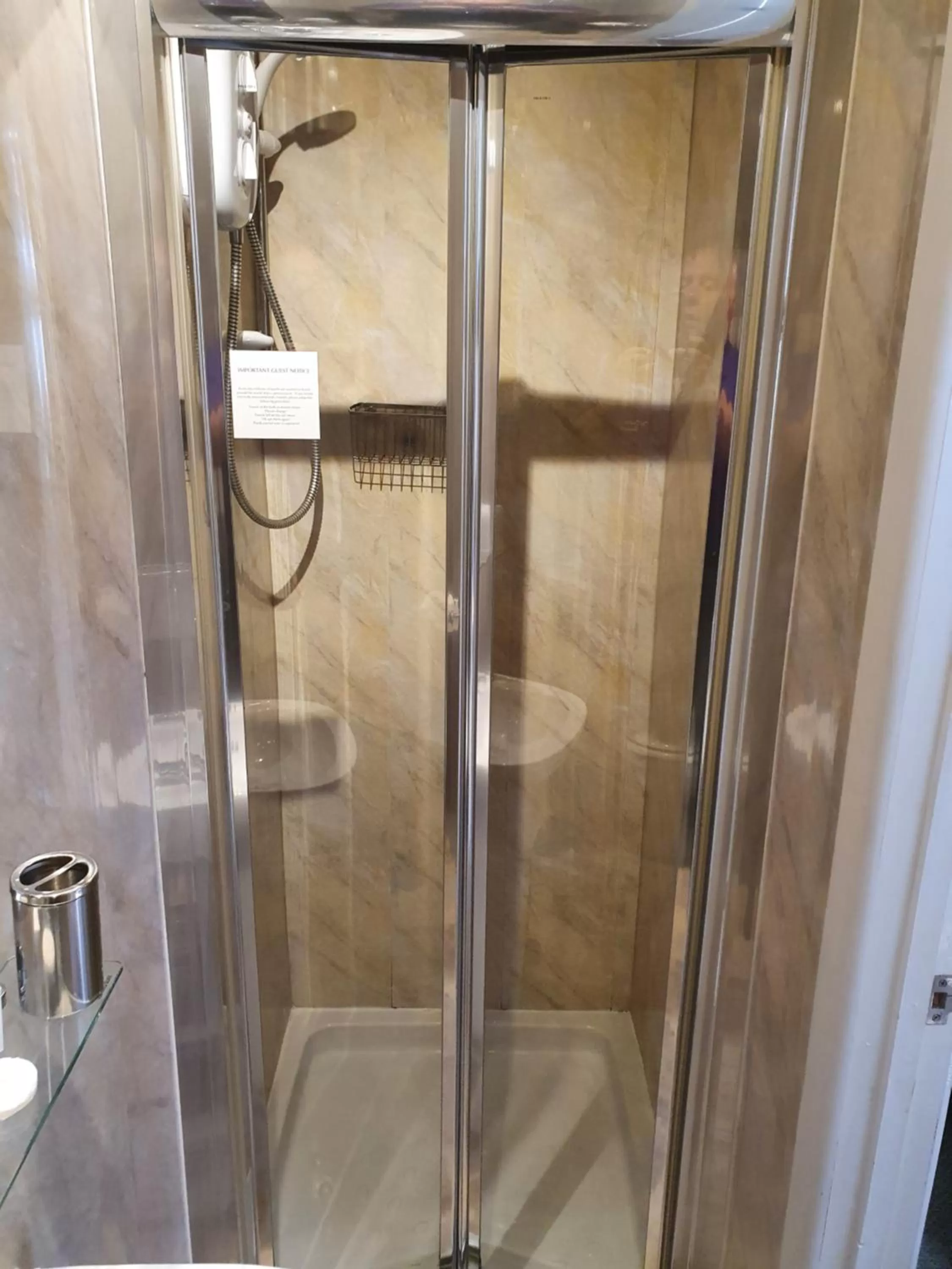 Shower in The Dudley Hotel