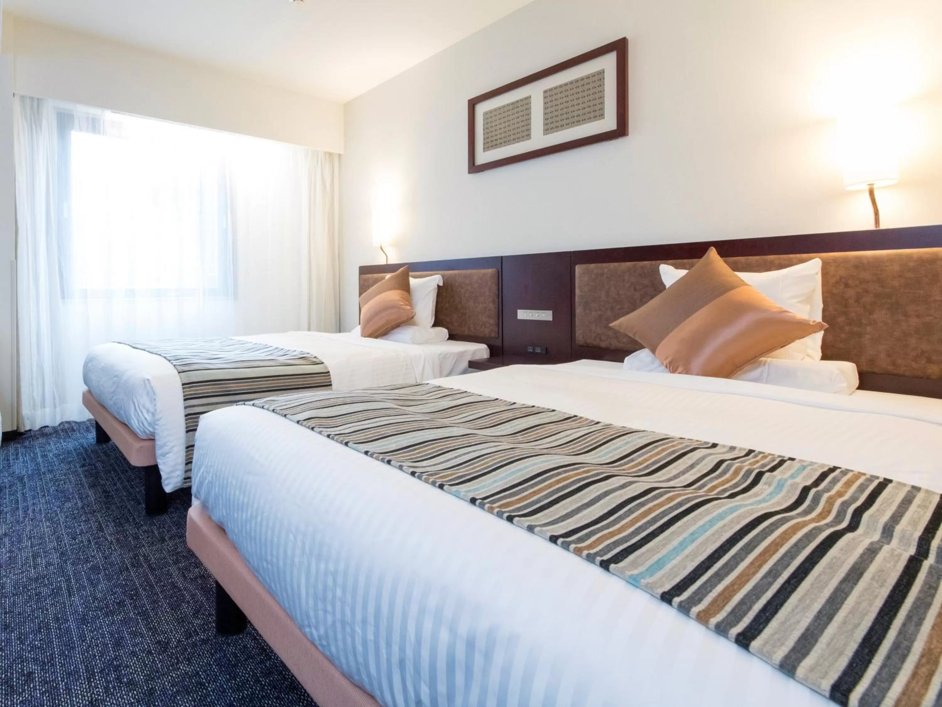 Photo of the whole room, Bed in HOTEL MYSTAYS Fukuoka Tenjin