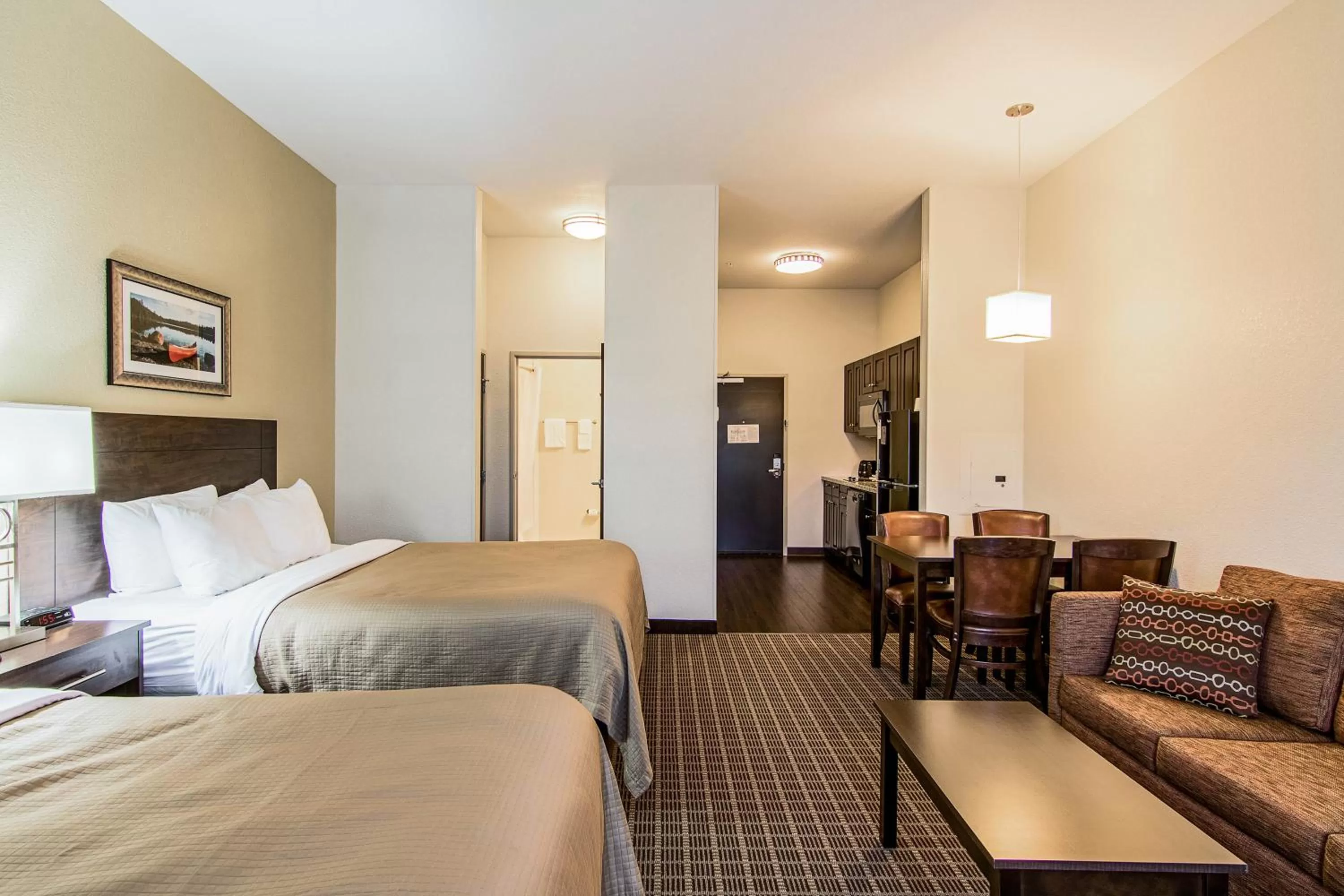 Photo of the whole room, Bed in Sleep Inn & Suites West-Near Medical Center