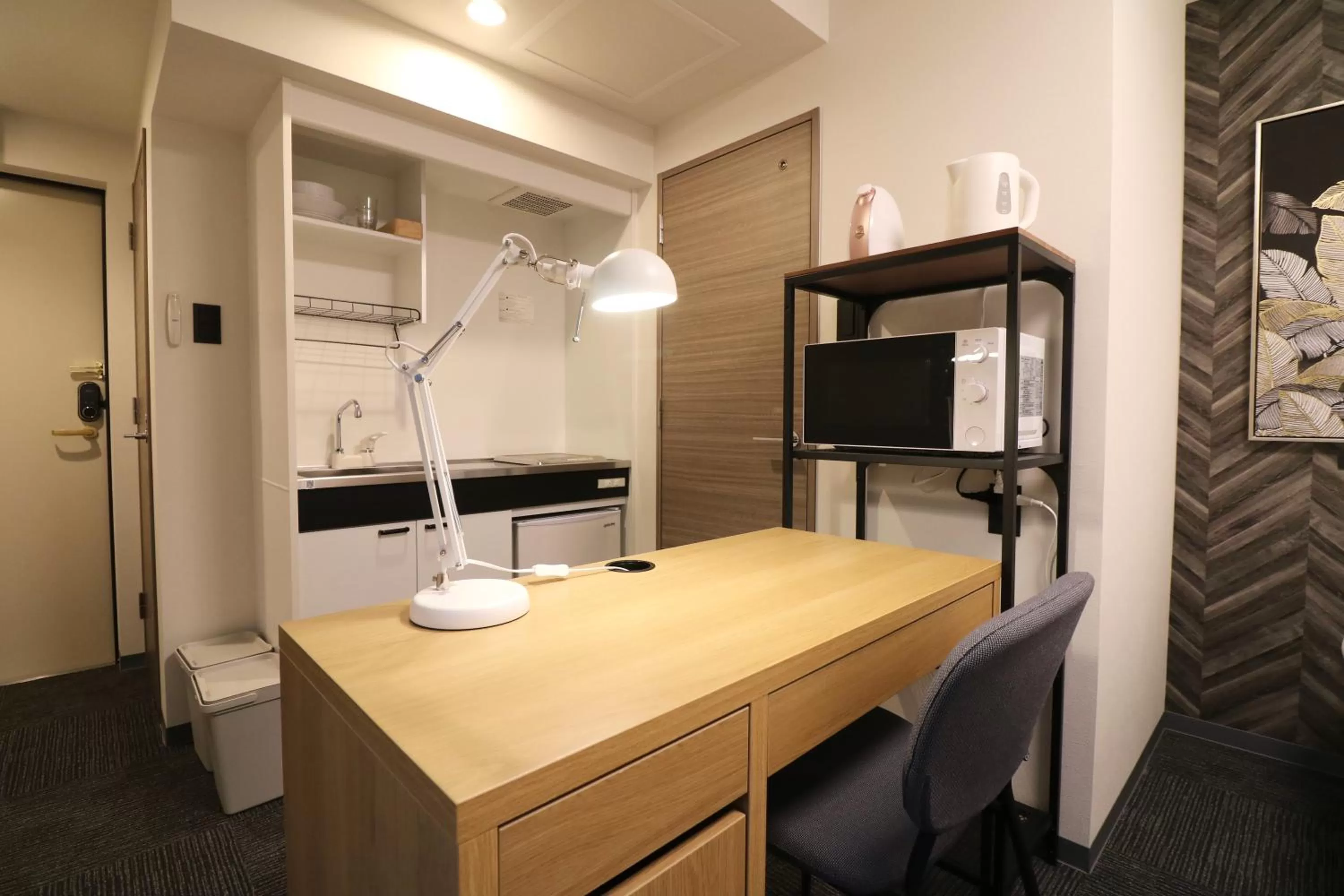 Kitchen or kitchenette in TAKETO STAY PREMIERE SAPPORO Eki