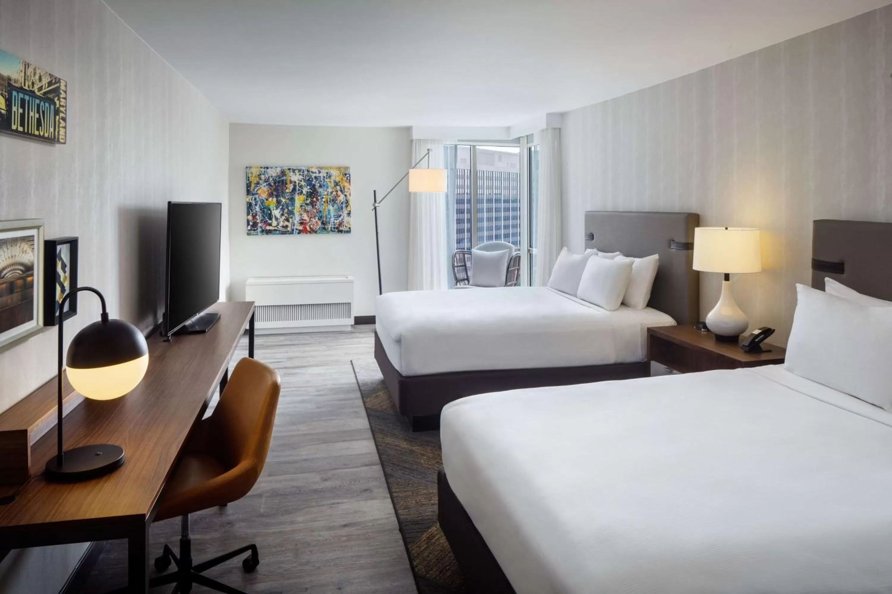 Bedroom, Bed in The Bethesdan Hotel, Tapestry Collection by Hilton