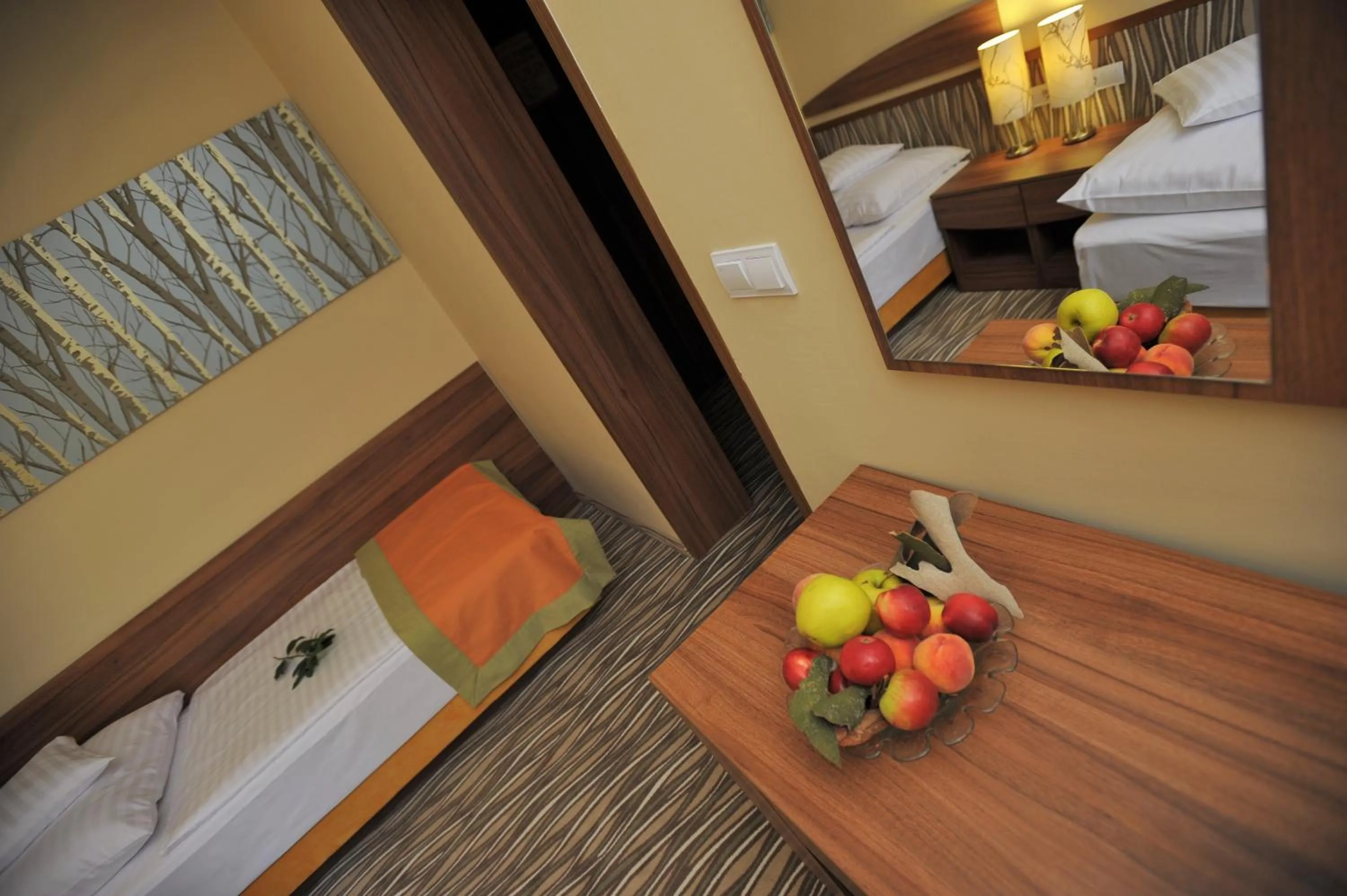 Shower, Bed in Park Hotel Gyula