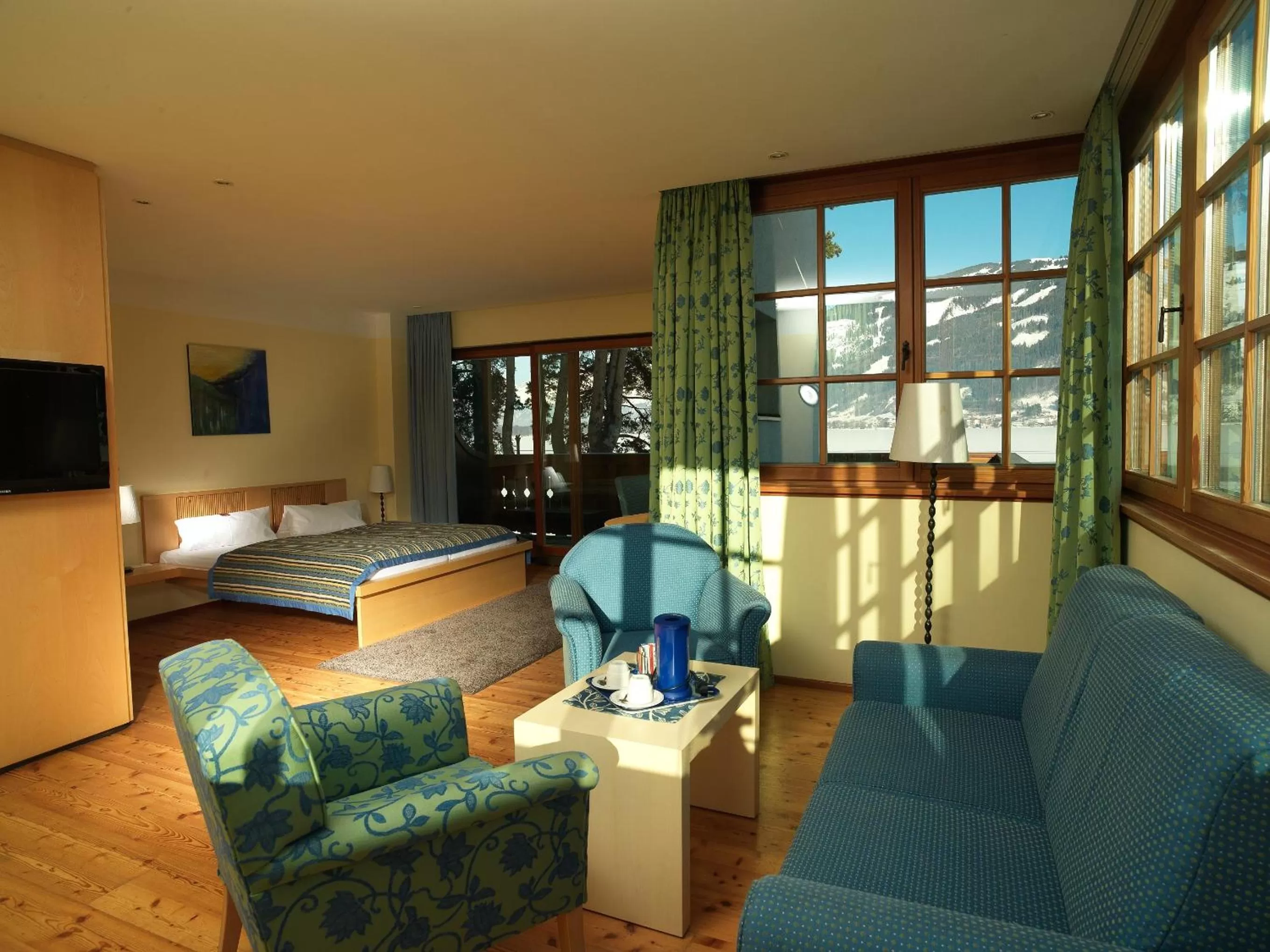 Photo of the whole room, Bed in Seevilla Freiberg