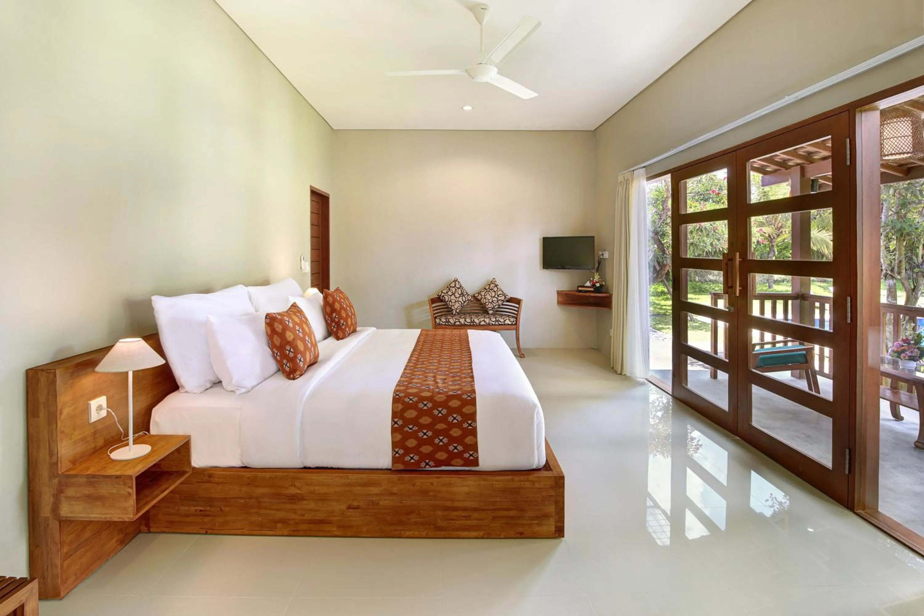 Bedroom, Bed in Sativa Villas Ubud with Private Pool