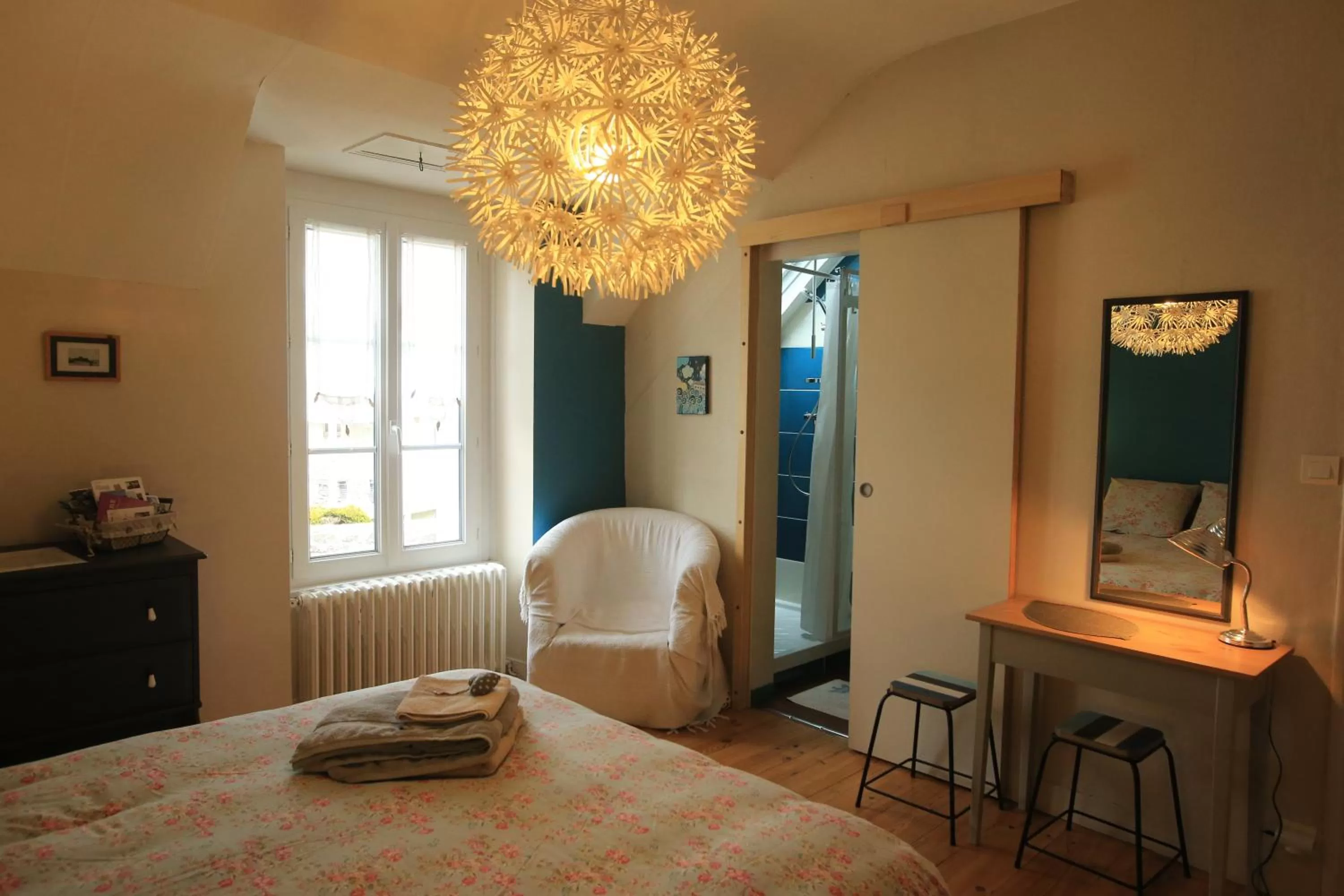 Bed in Chambre d'Hôte à Douarnenez