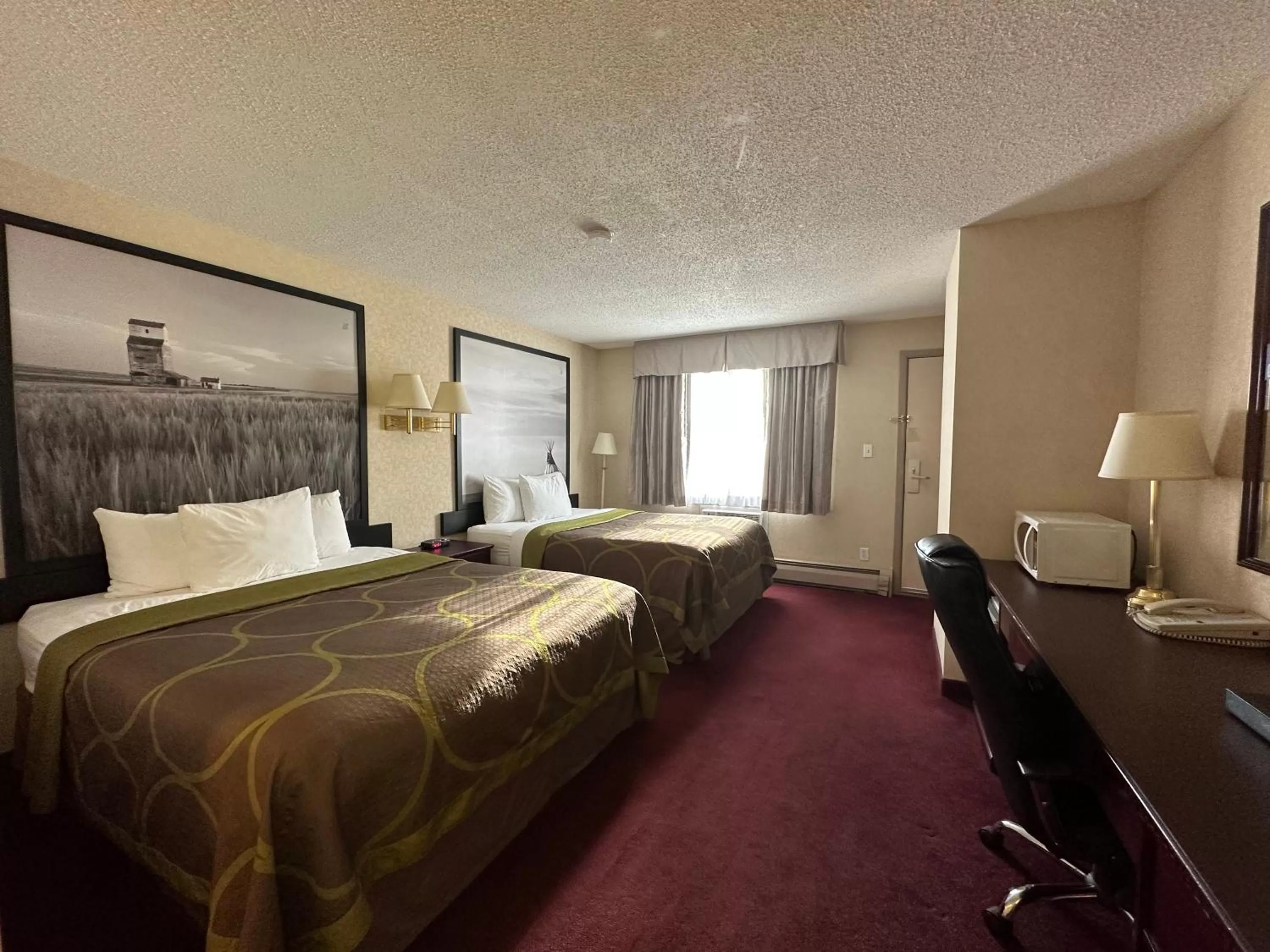 Bed in Super 8 by Wyndham Lethbridge