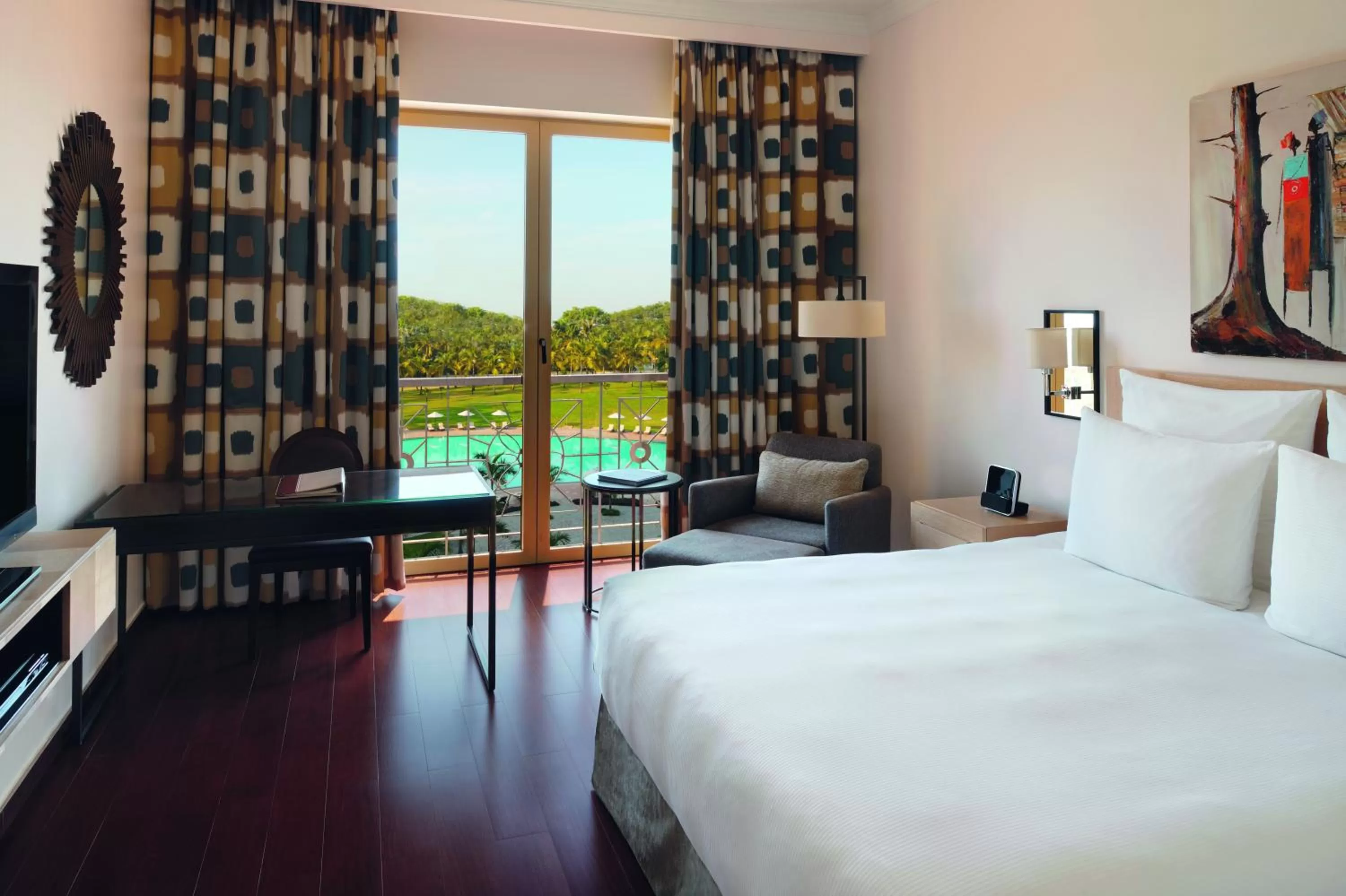 Bed in Mövenpick Ambassador Hotel Accra