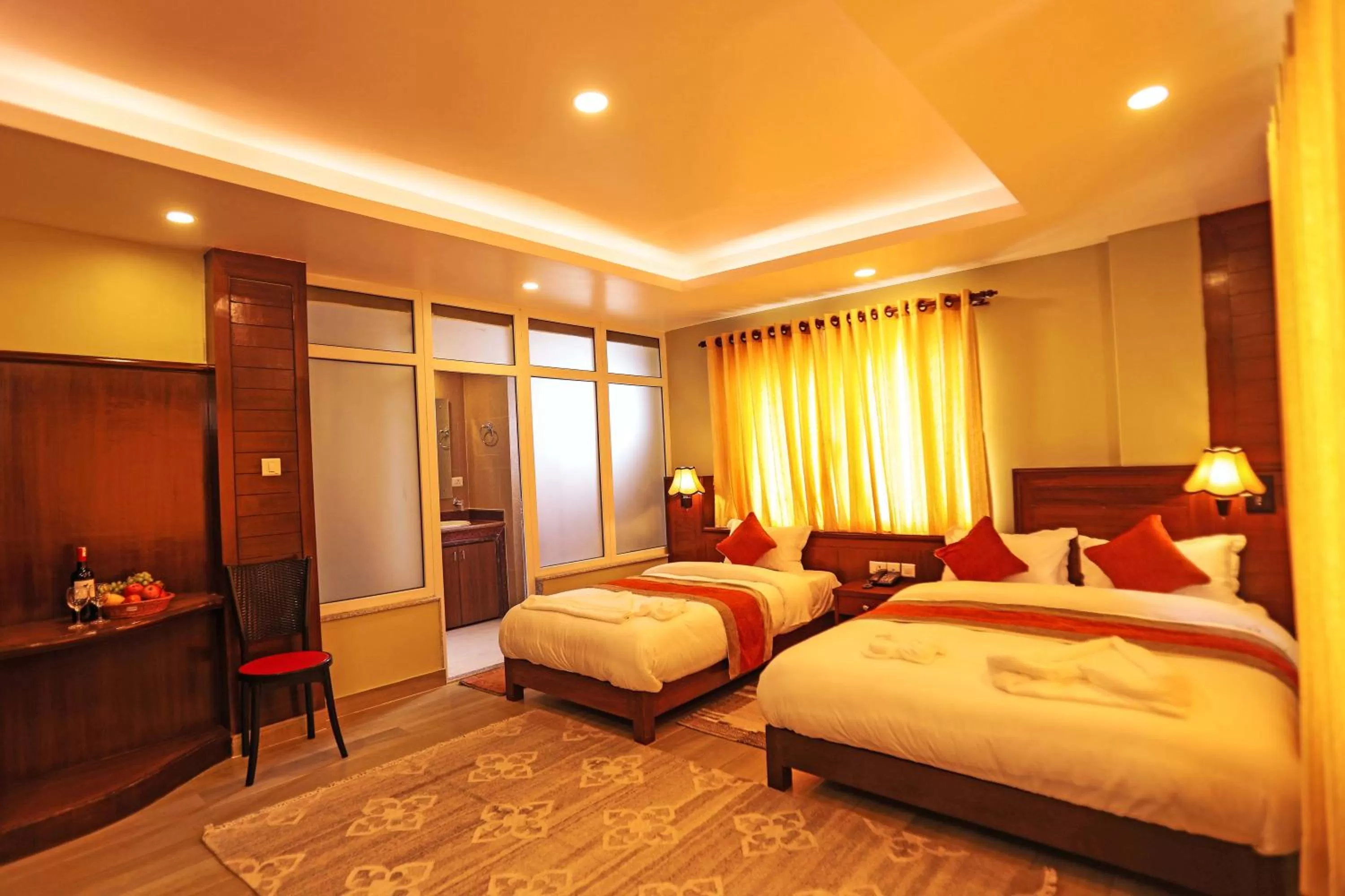 Decorative detail, Bed in Hotel The Clock