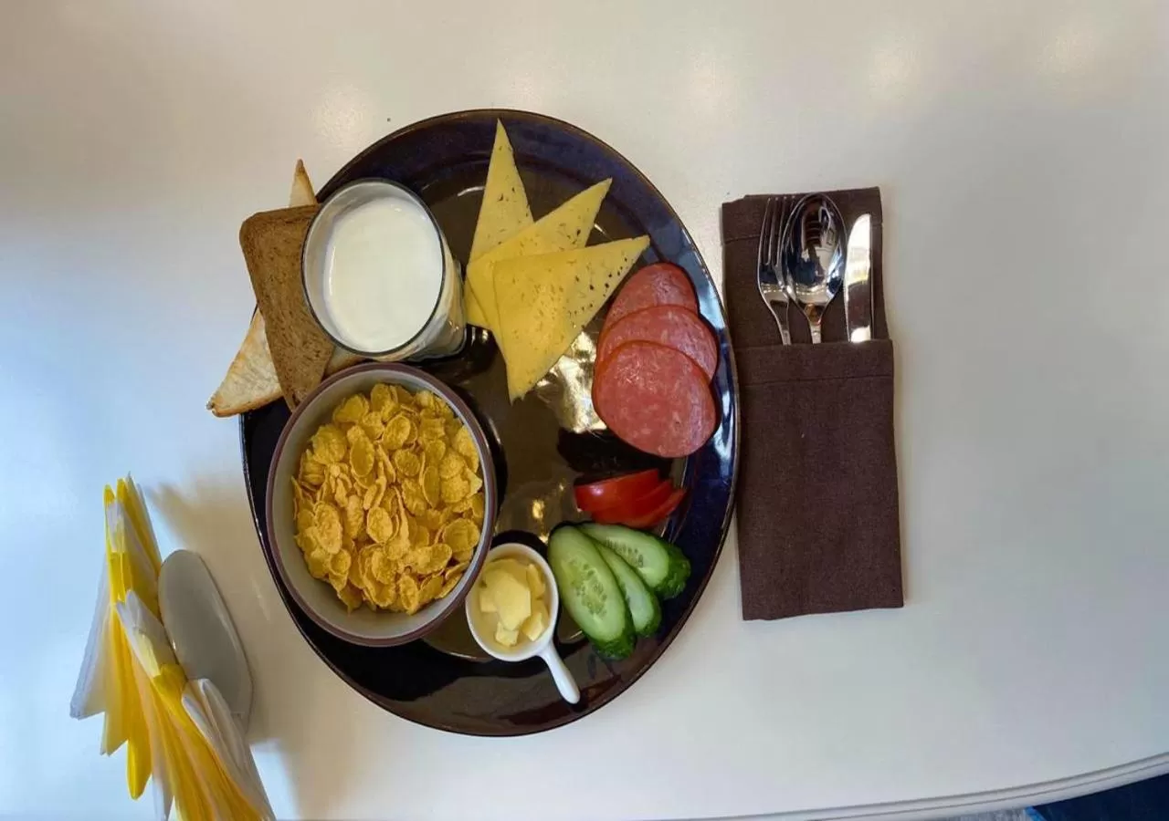 Continental breakfast in Boutique Hotel Kaspi