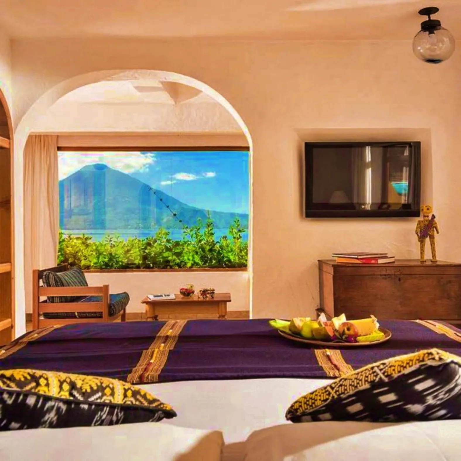 View (from property/room), Bed in Villa Santa Catarina