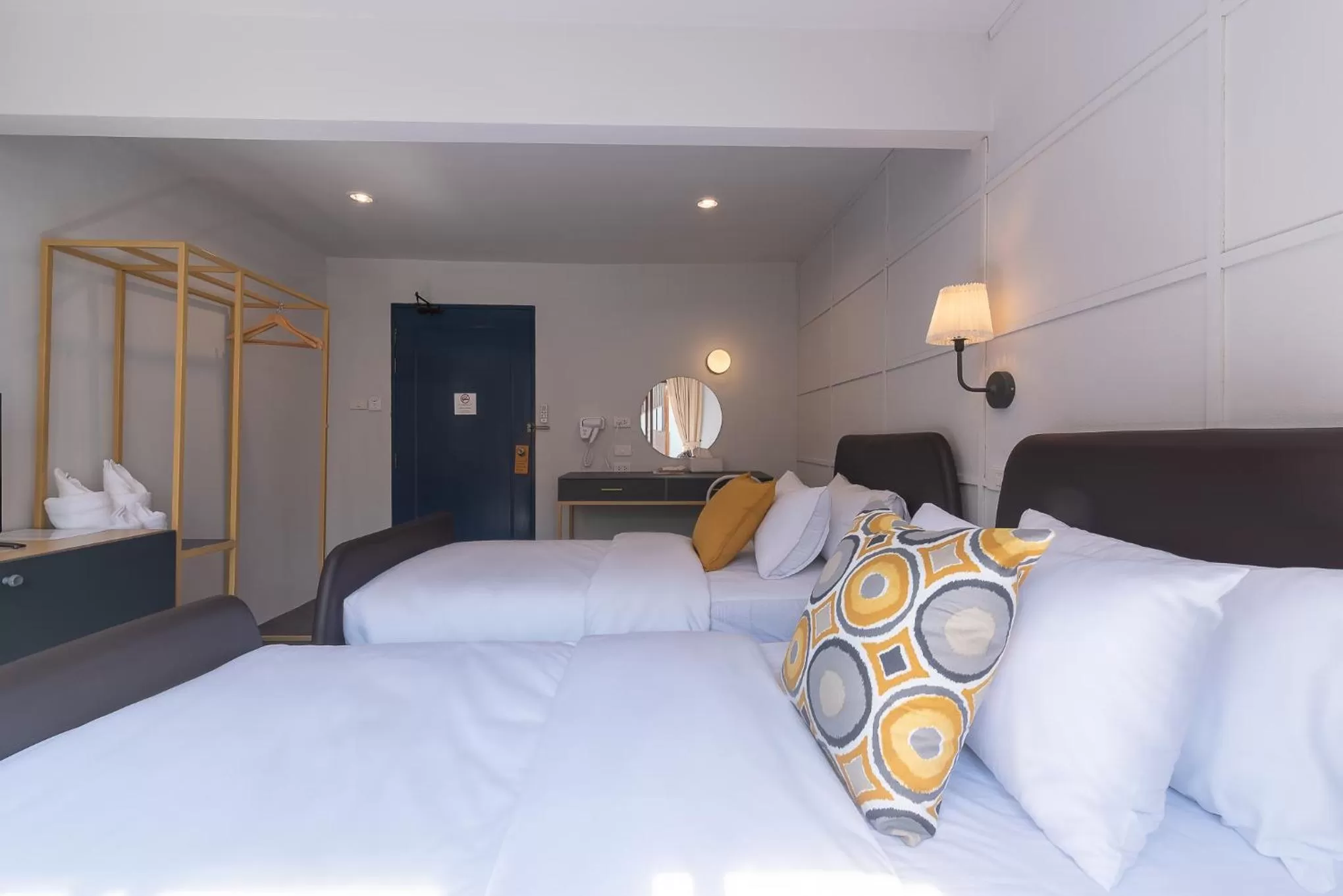 Bed in The Mellow Pillow Hotel @ Chiang Mai Gate