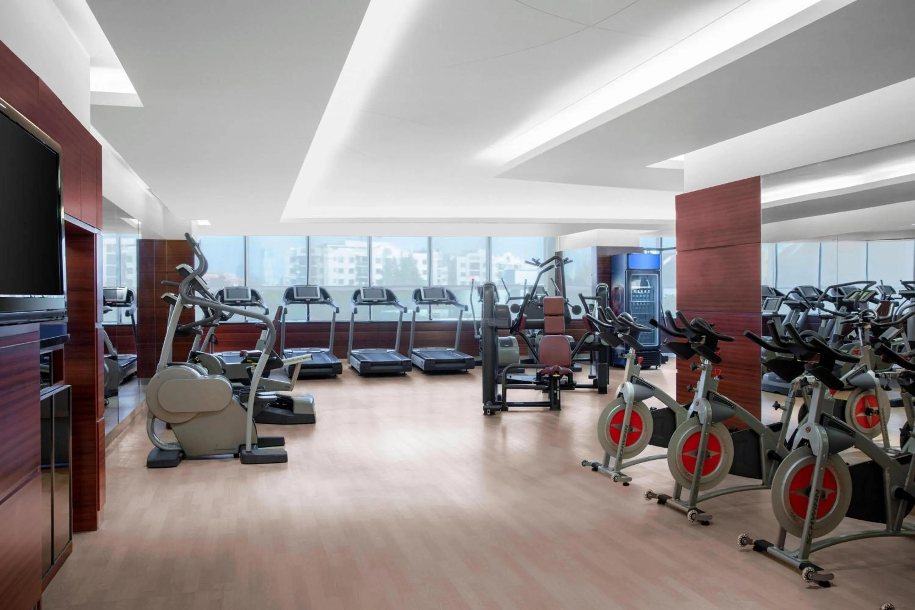 Fitness centre/facilities in Shanghai Marriott Hotel Hongqiao