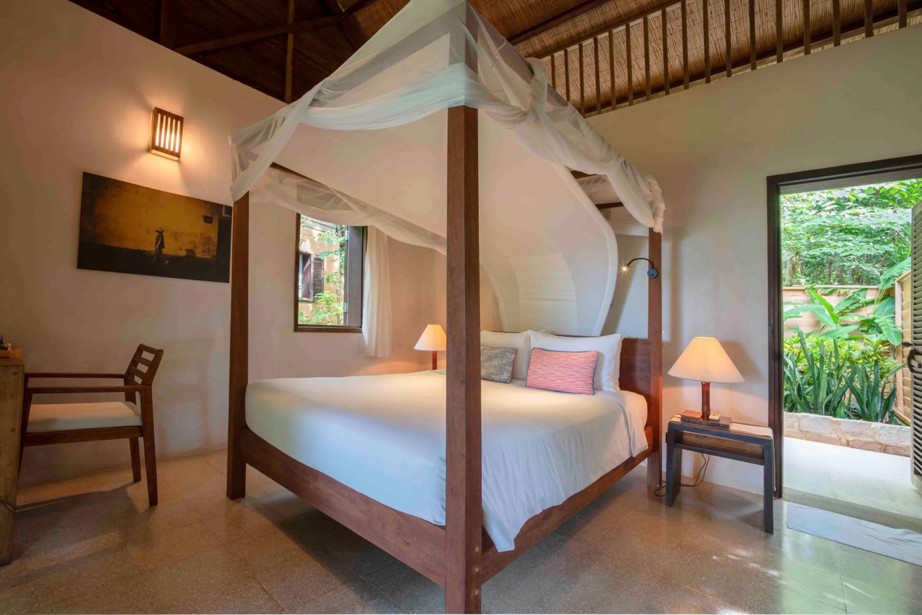 Bed in Mango Bay Resort