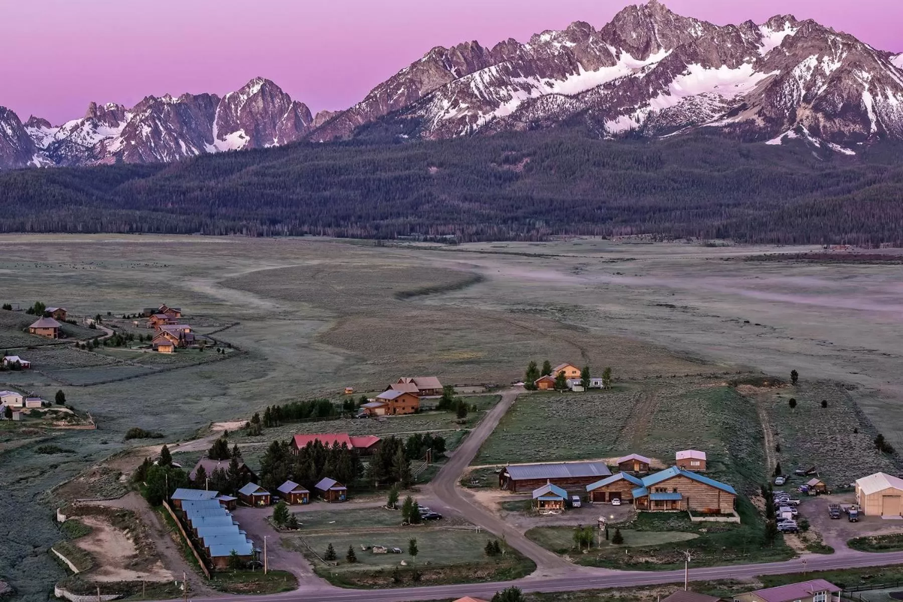 View (from property/room), Bird's-eye View in Triangle C Cabins