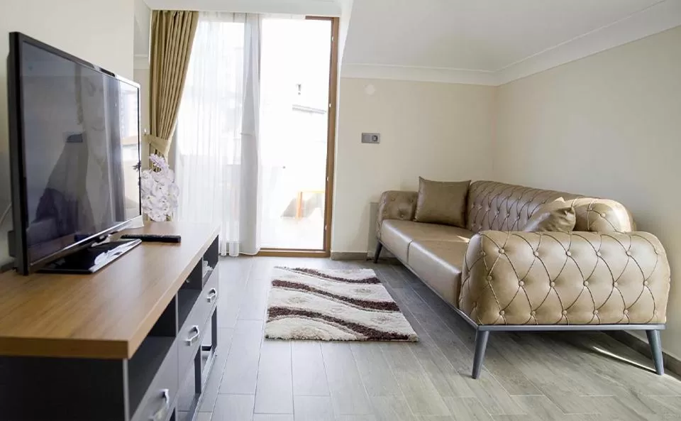 Communal lounge/ TV room, Seating Area in İnanlar Airport Residence