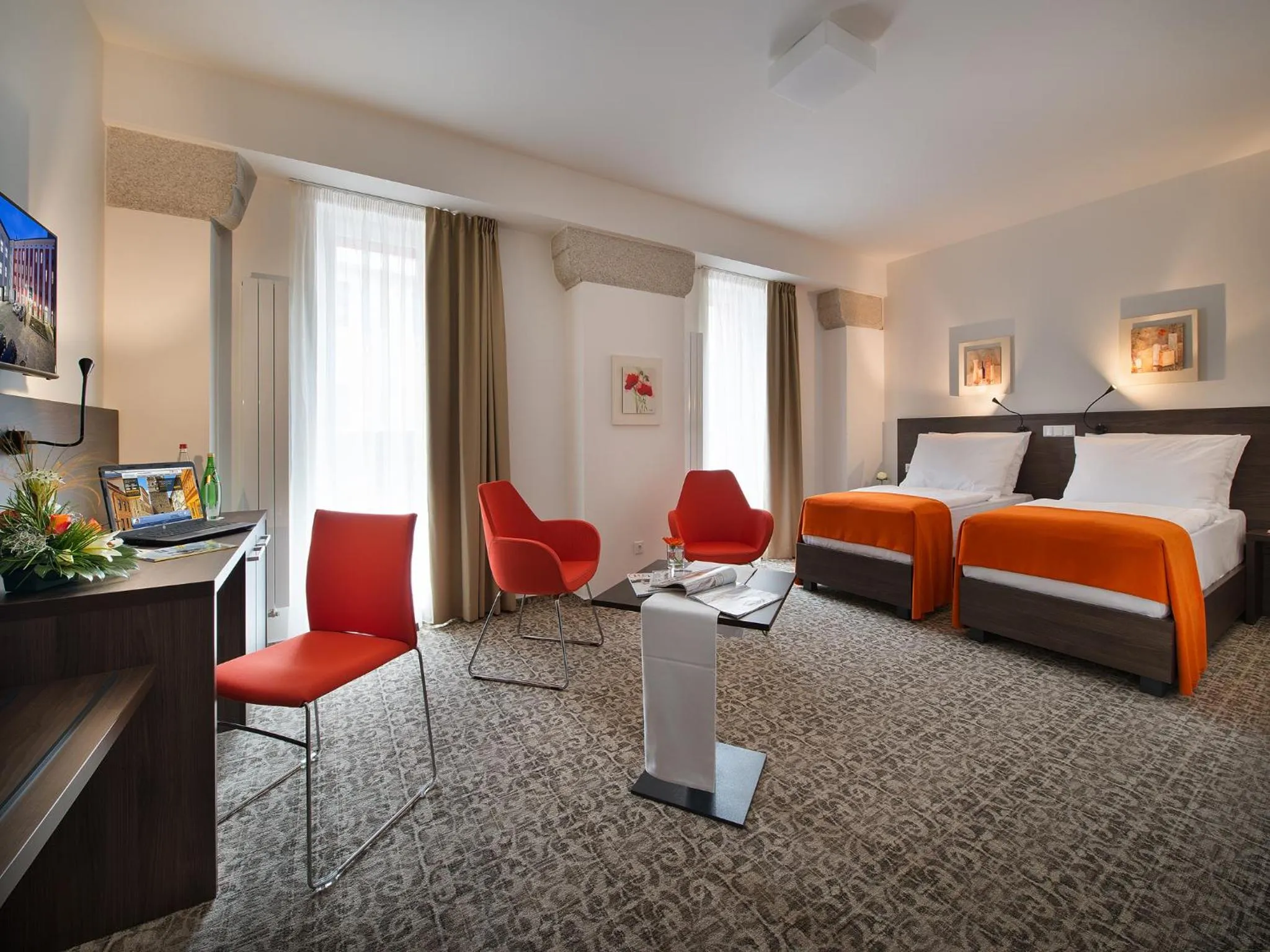 Bedroom, Bed in EA Business Hotel Jihlava