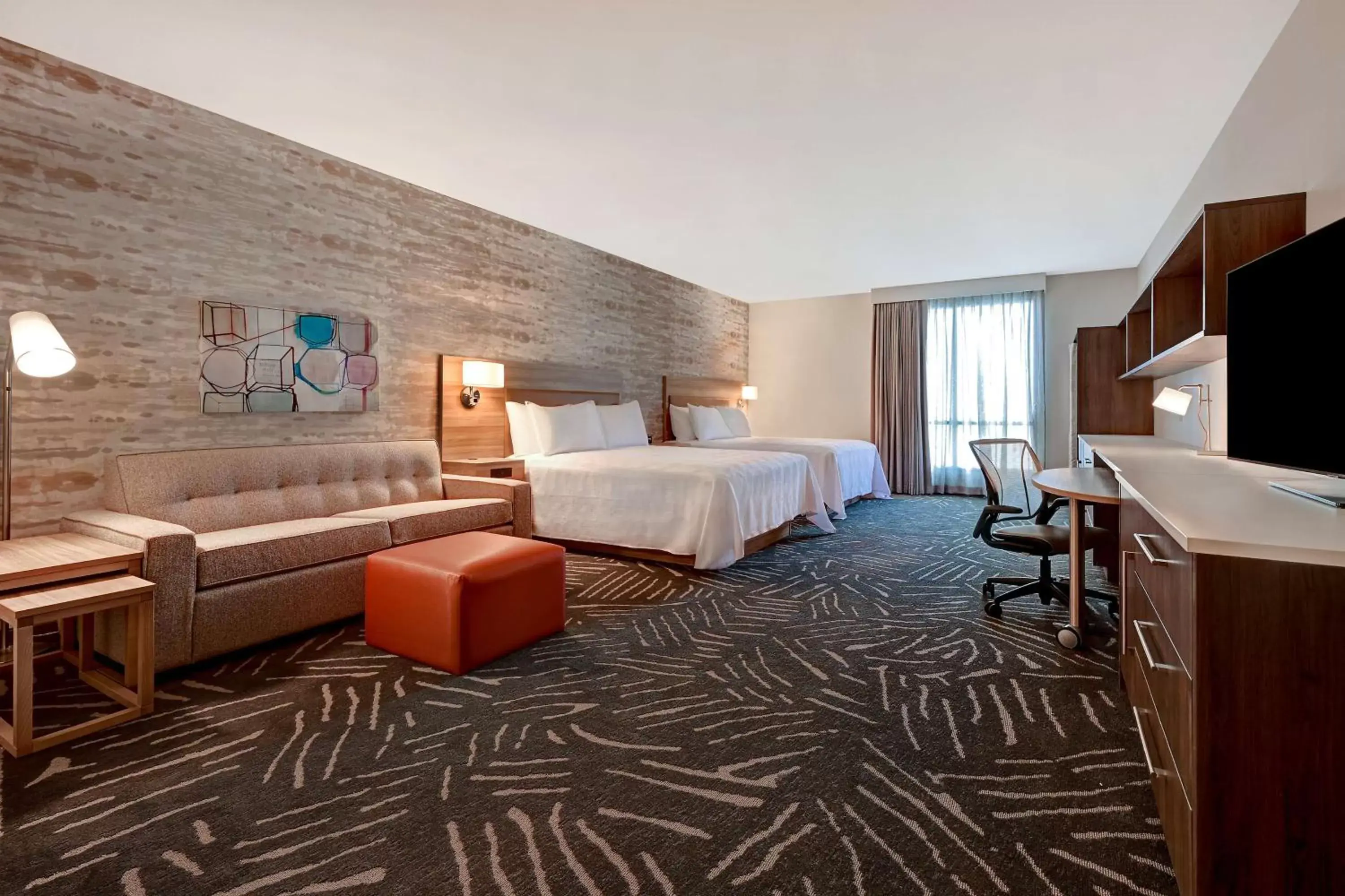 Queen Studio with Two Queen Beds - Non-Smoking in Home2 Suites By Hilton Anaheim Resort Queen Studio with Two Queen Beds - Non-Smoking in Home2 Suites By Hilton Anaheim Resort