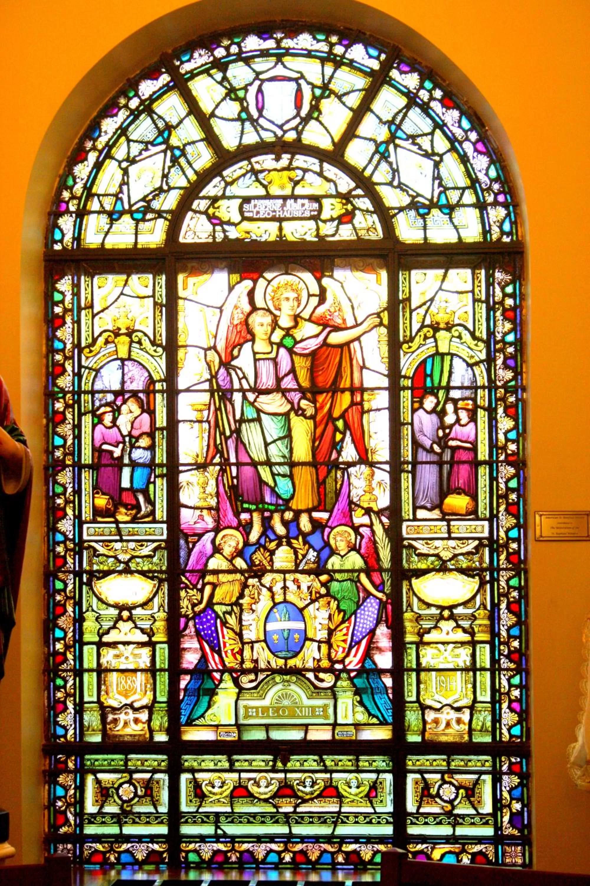 Decorative detail in Leo House