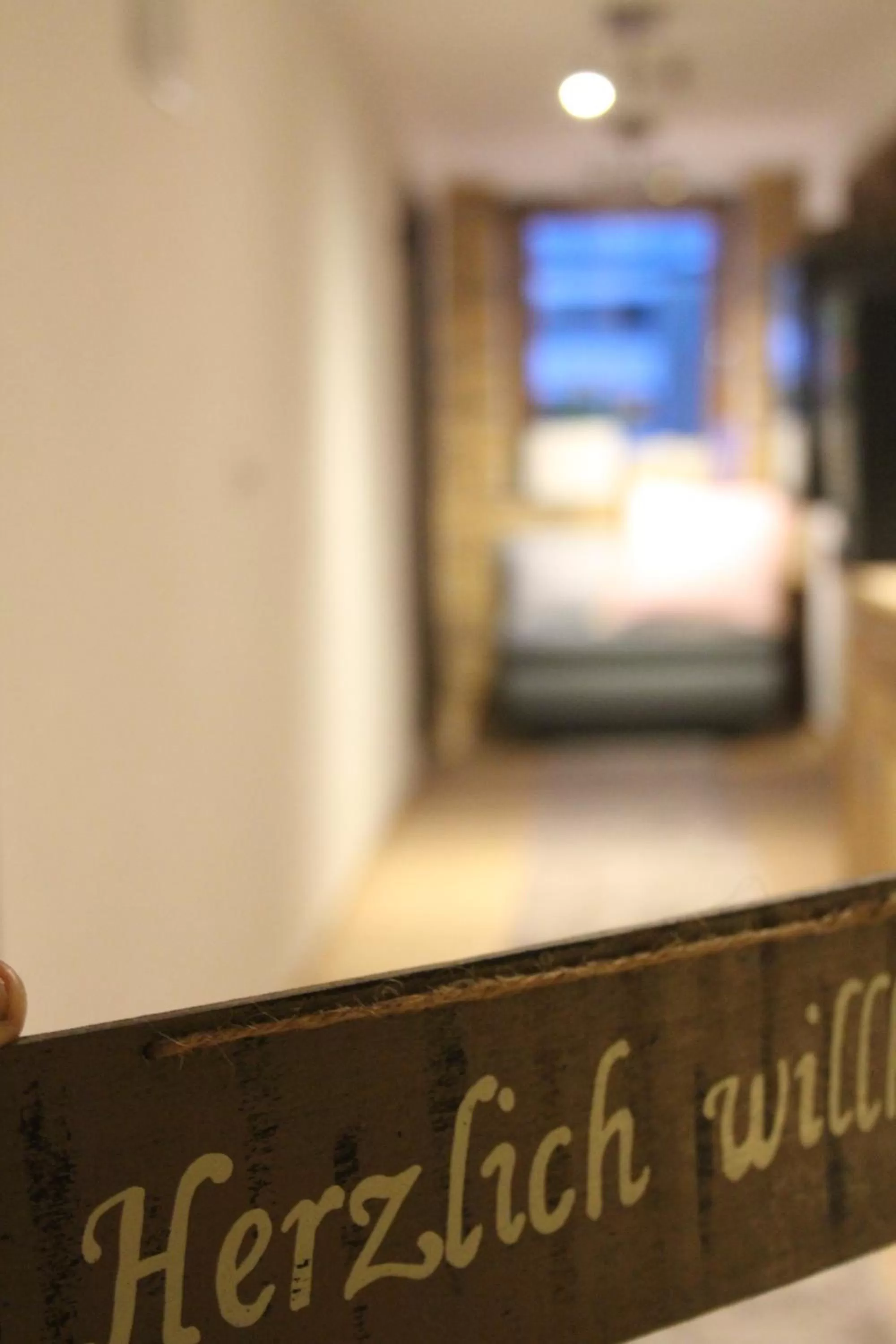 Bed in Gästehaus Chaplin