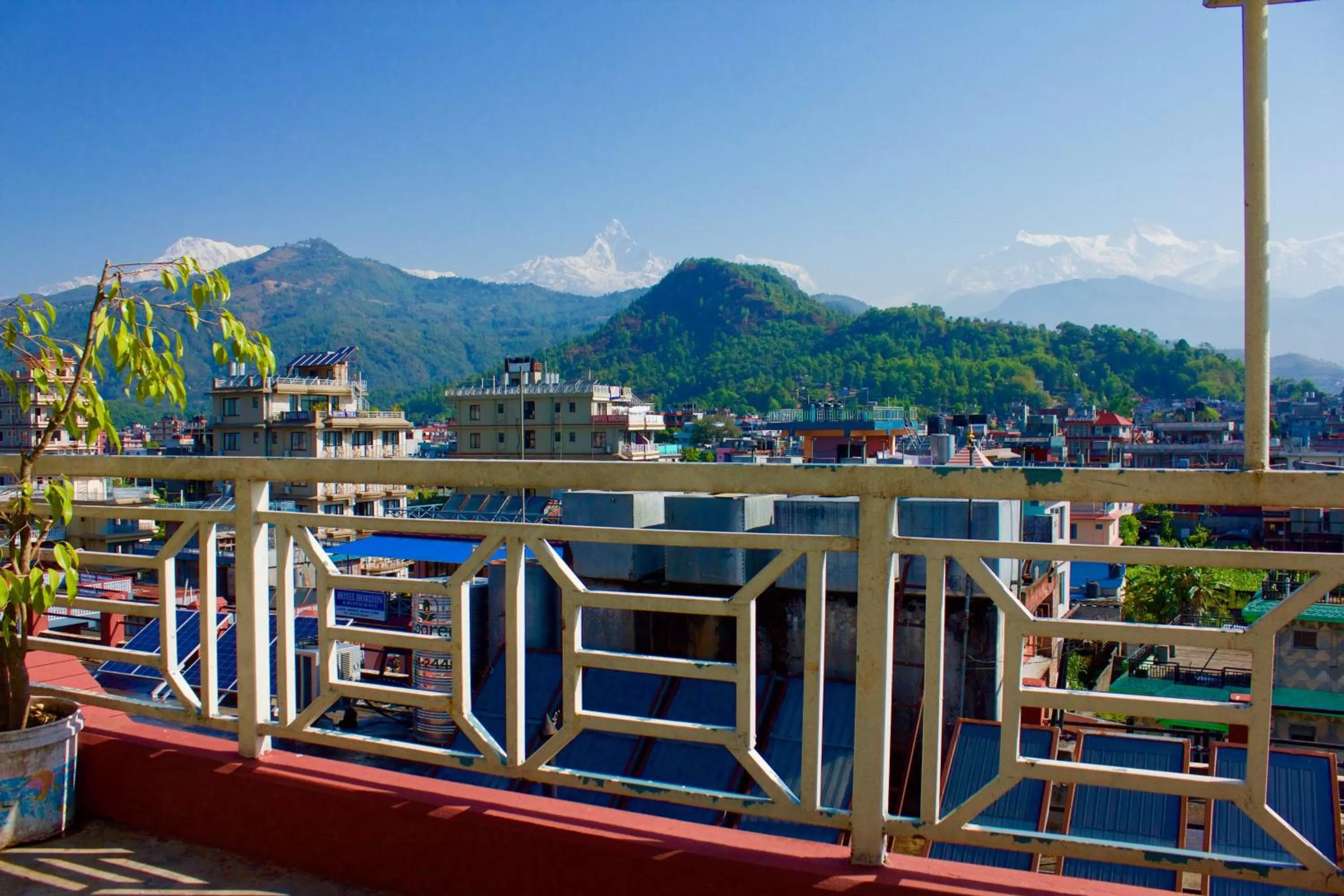 Mountain view in Hotel Himalayan Inn