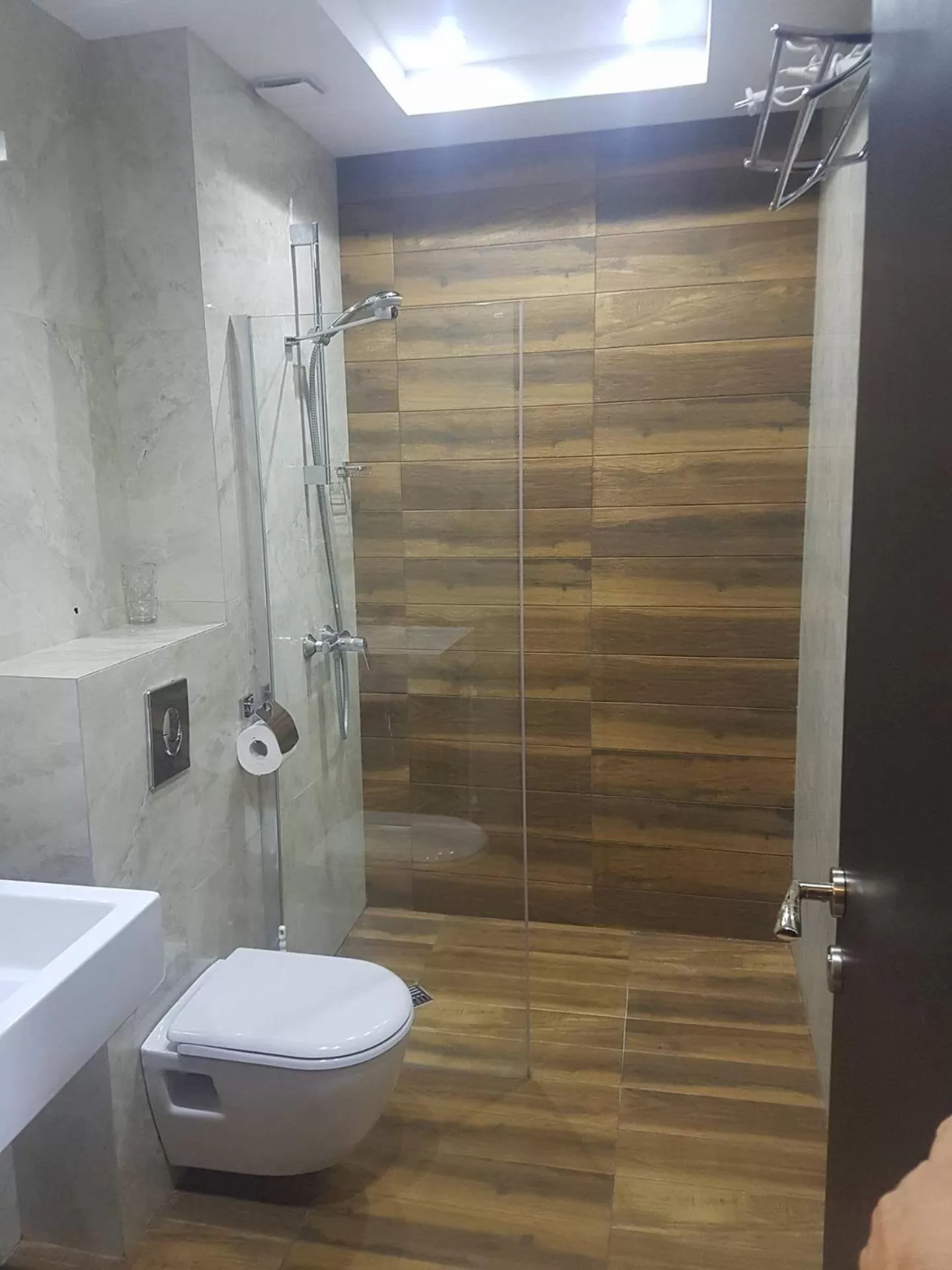 Shower, Bathroom in Aparthotel Holiday Lux Batumi