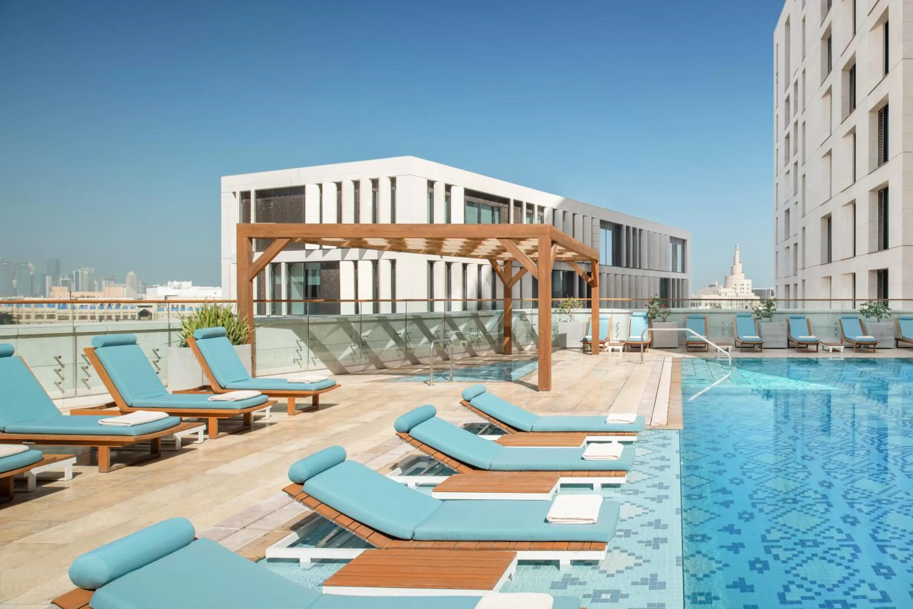 Swimming pool in Alwadi Hotel Doha - MGallery Collection
